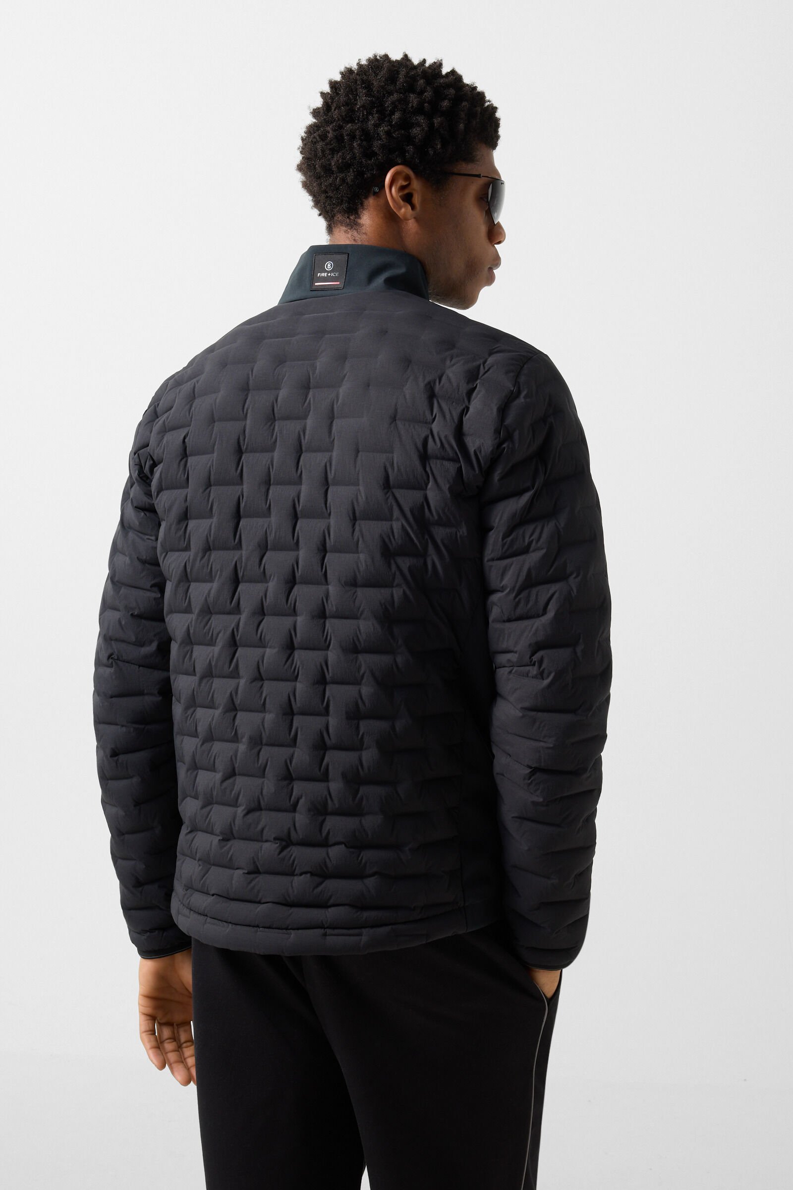 Lightweight down jacket grey Black
