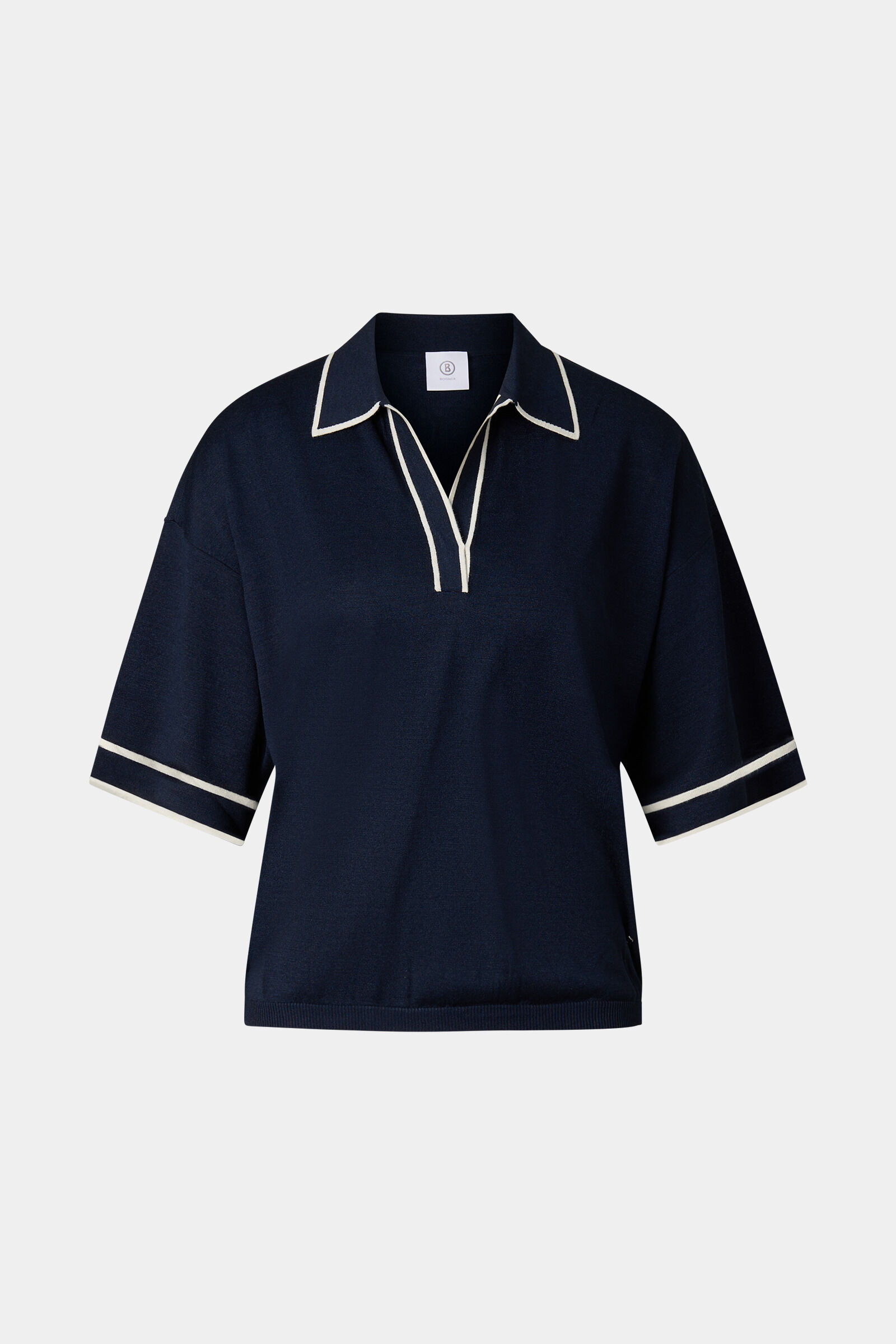Polo en maille Paris Bleu marine