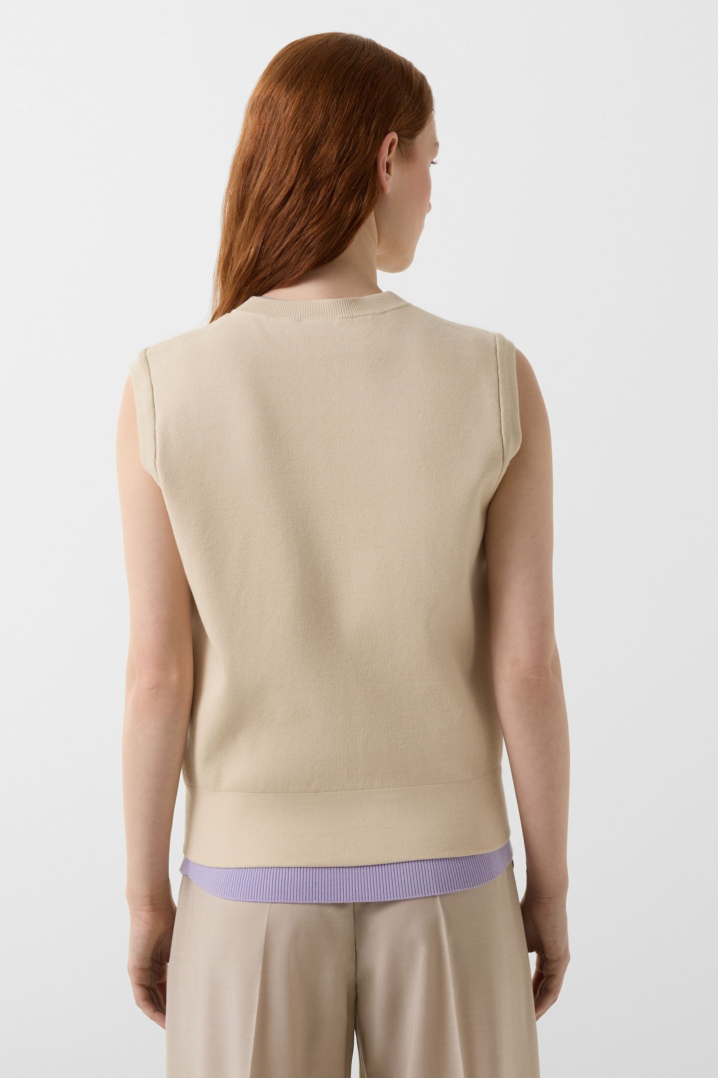 Hybrid-Strickweste Zira Sand