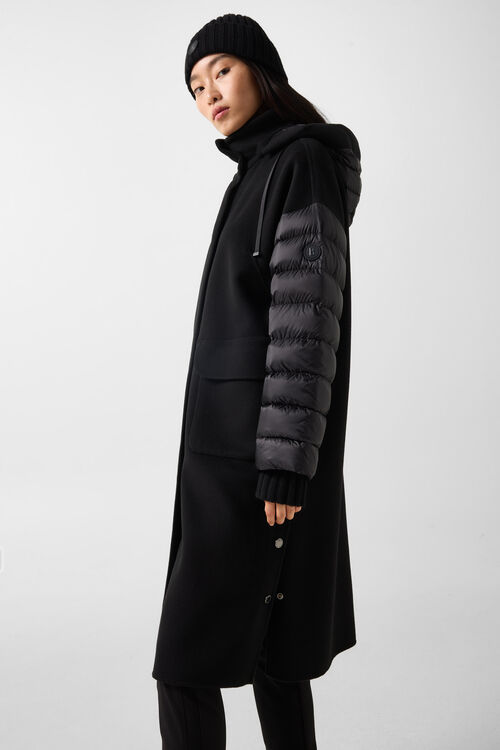Trisha double-faced down coat Black