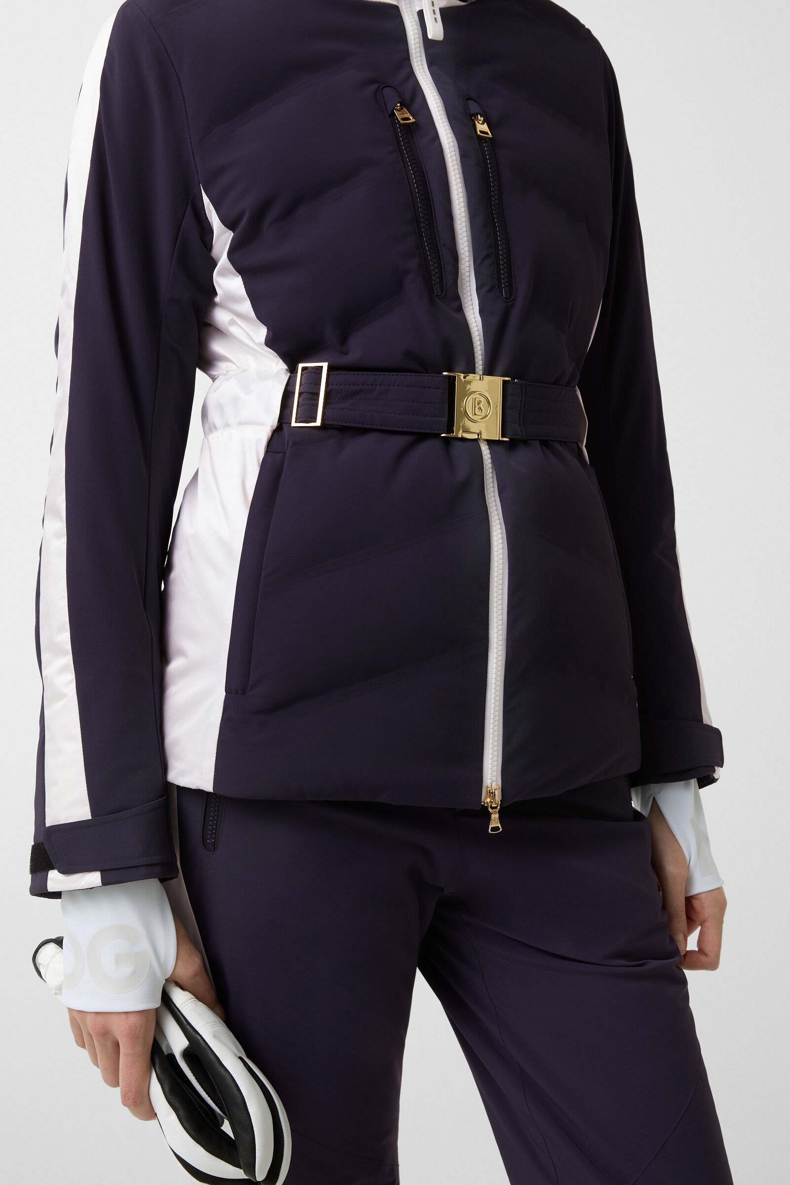 Kira quilted jacket Navy blue/white