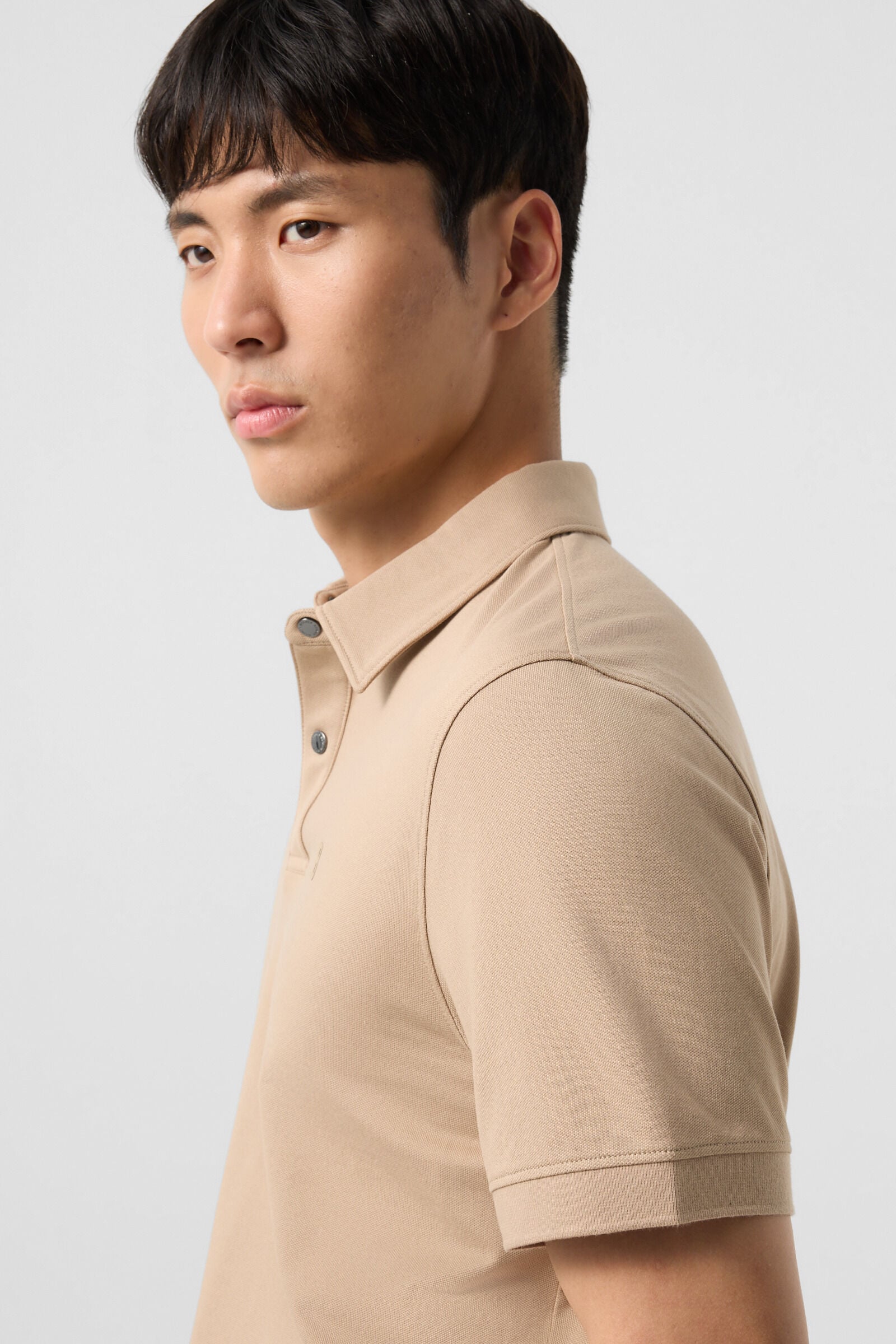 Timo piqu&eacute; polo shirt Beige