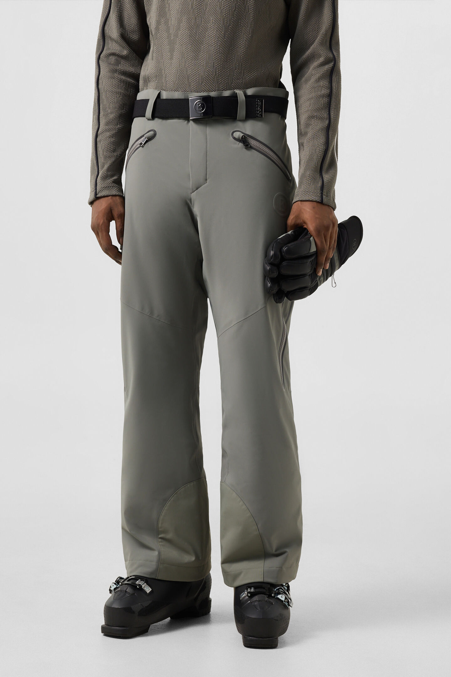 Tim's ski trousers Grey/Olive