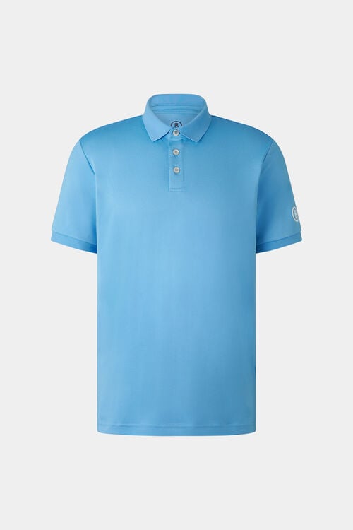 Funktions-Polo-Shirt Daniel Hellblau