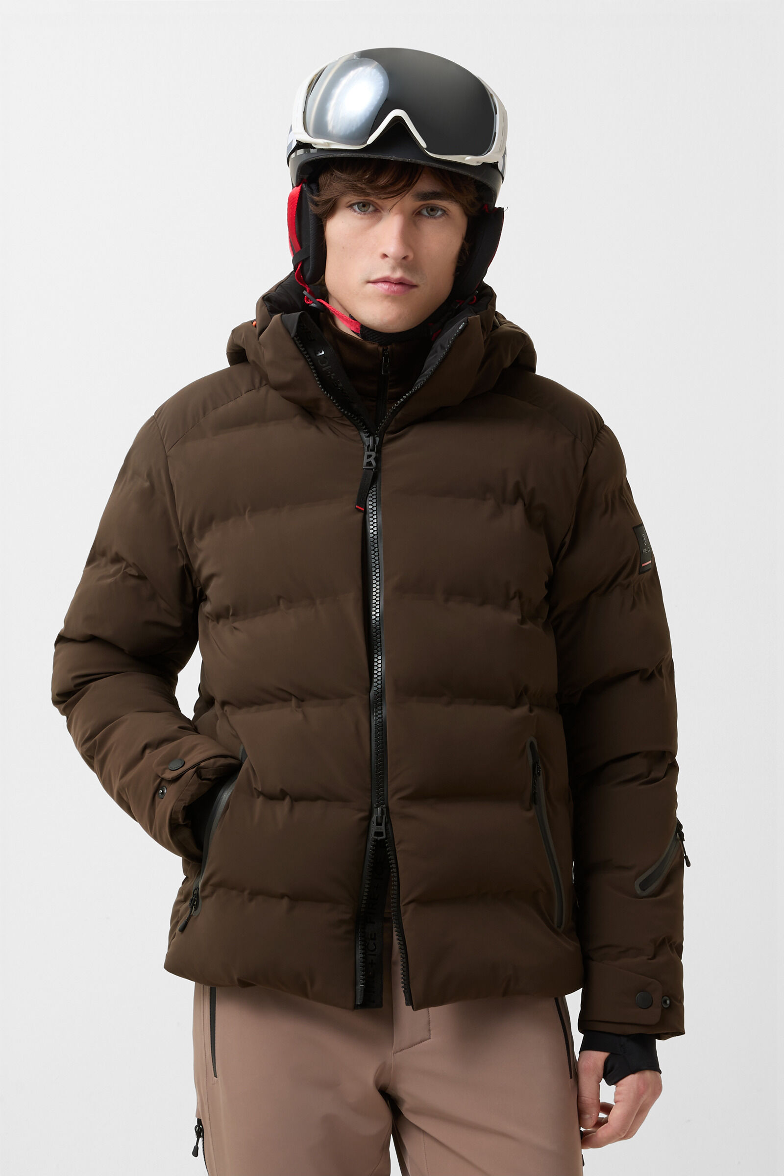Tec-Luka ski jacket Chocolate