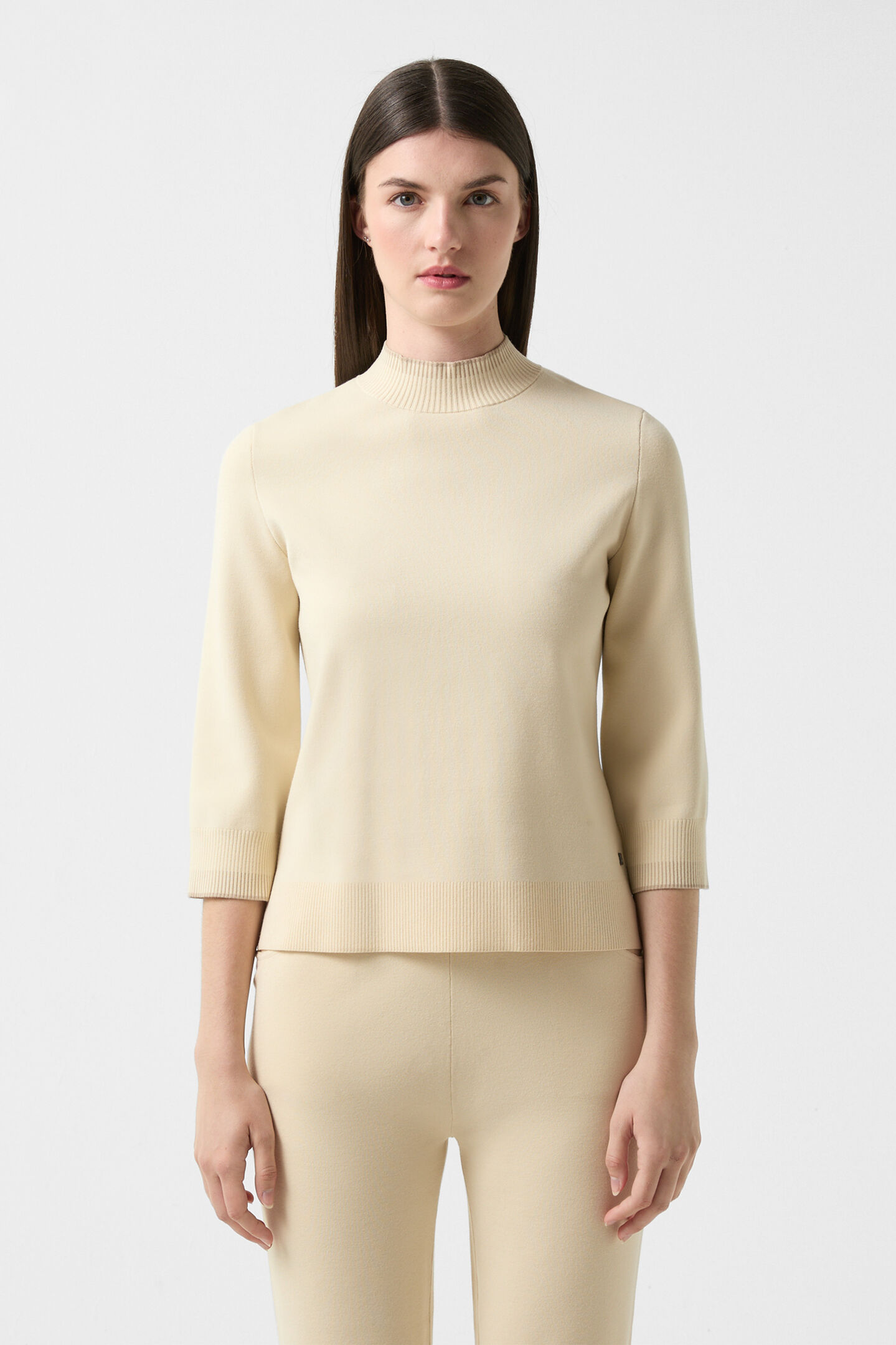 Berrit knitted shirt Cream