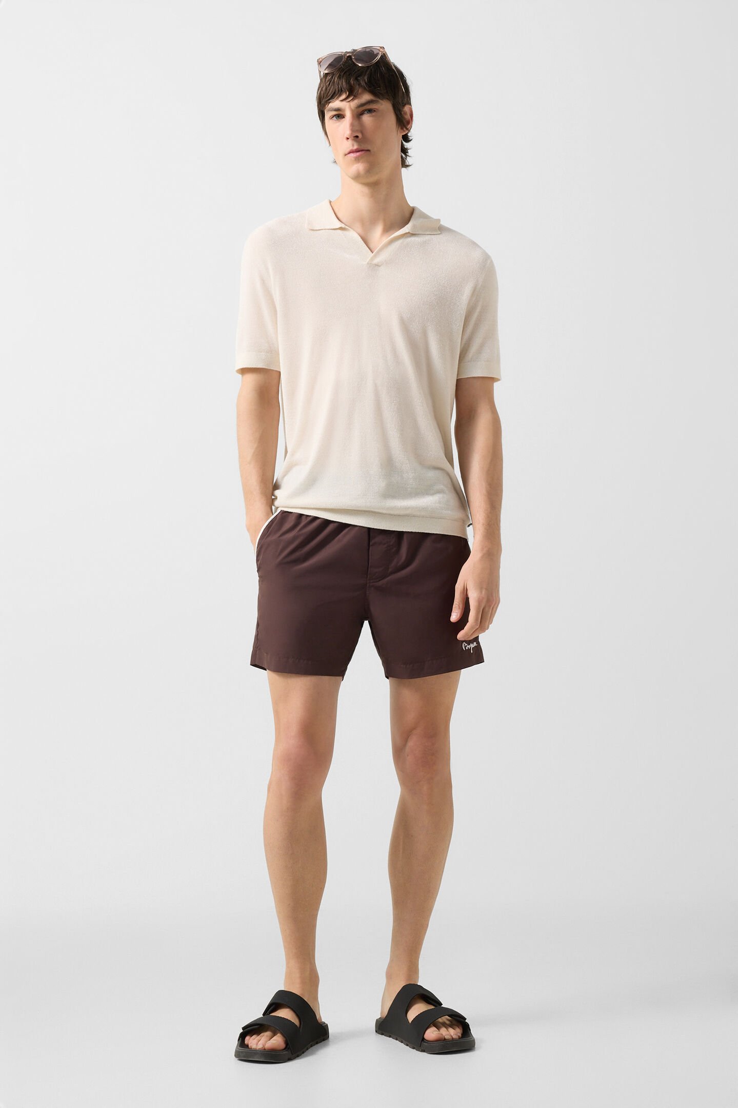Finn knitted polo shirt Off-White