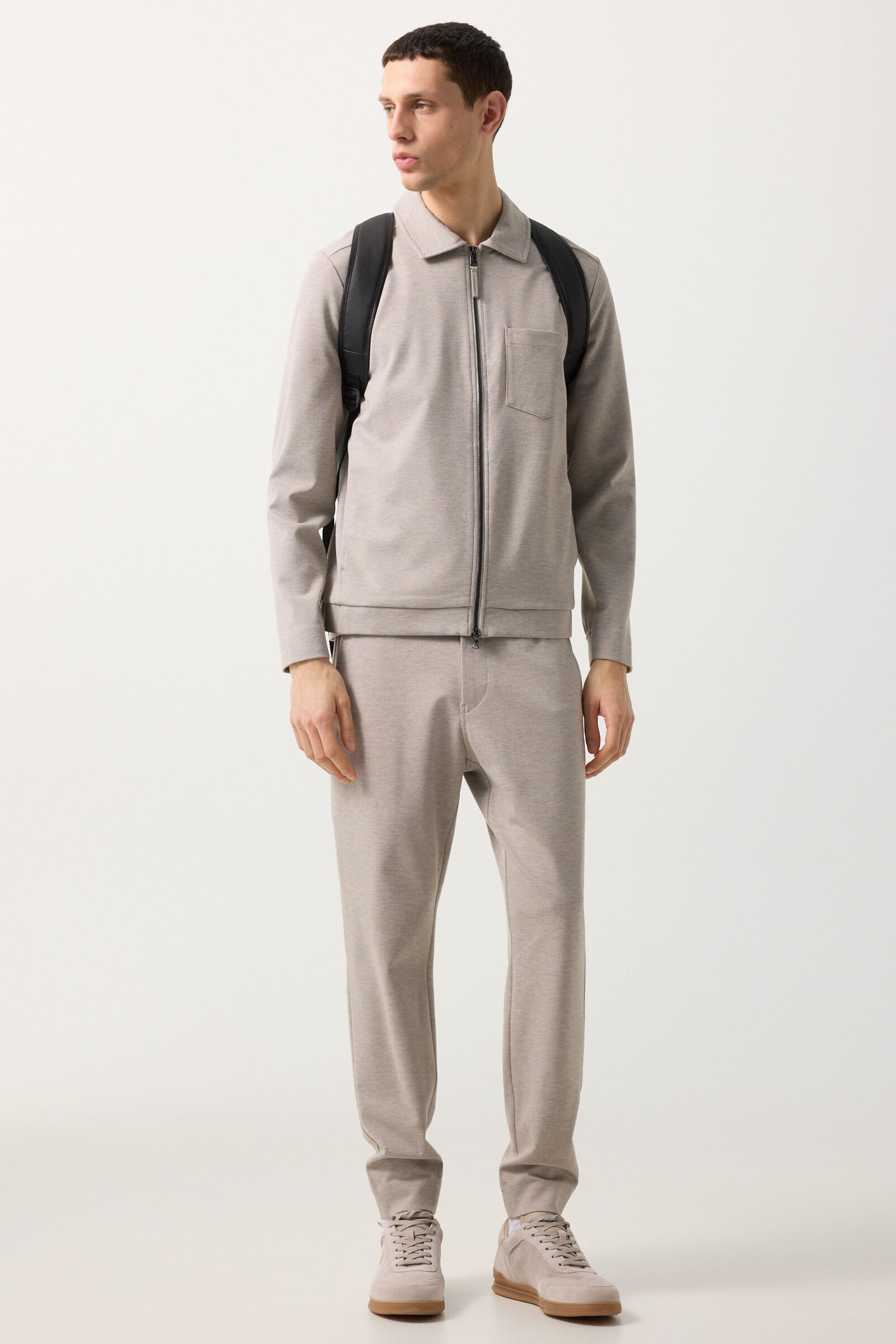 Ringo jersey jacket Beige