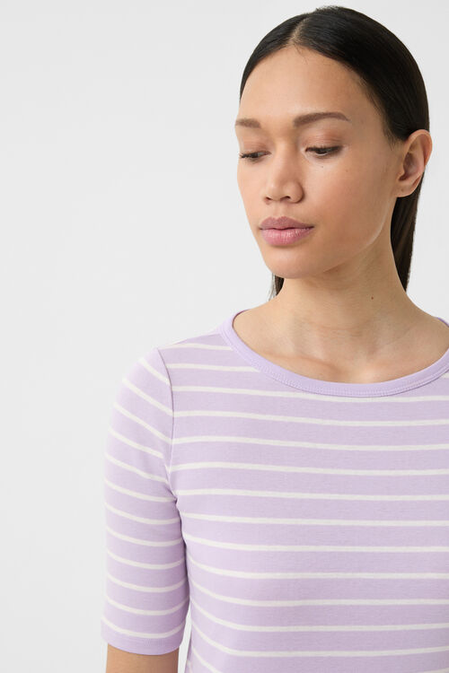 T-Shirt Louna Flieder/Off-White