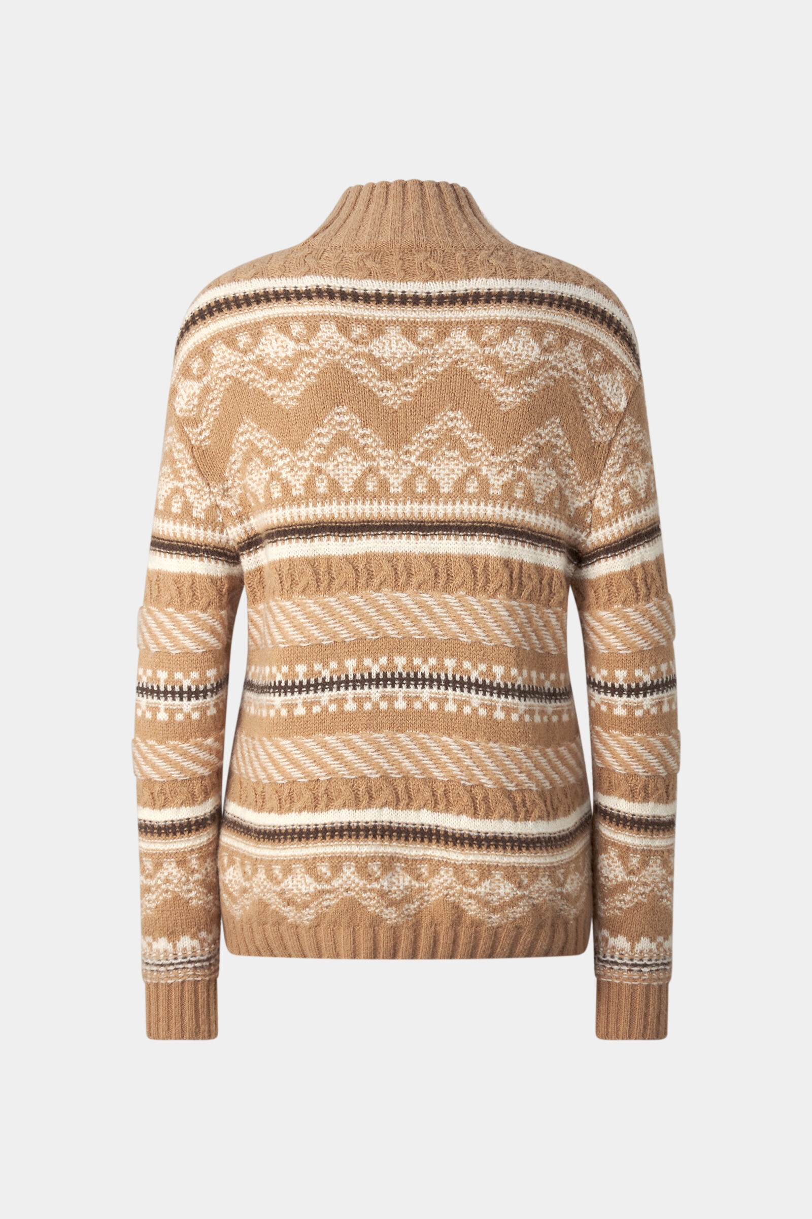 Norweger-Pullover Rosa Camel
