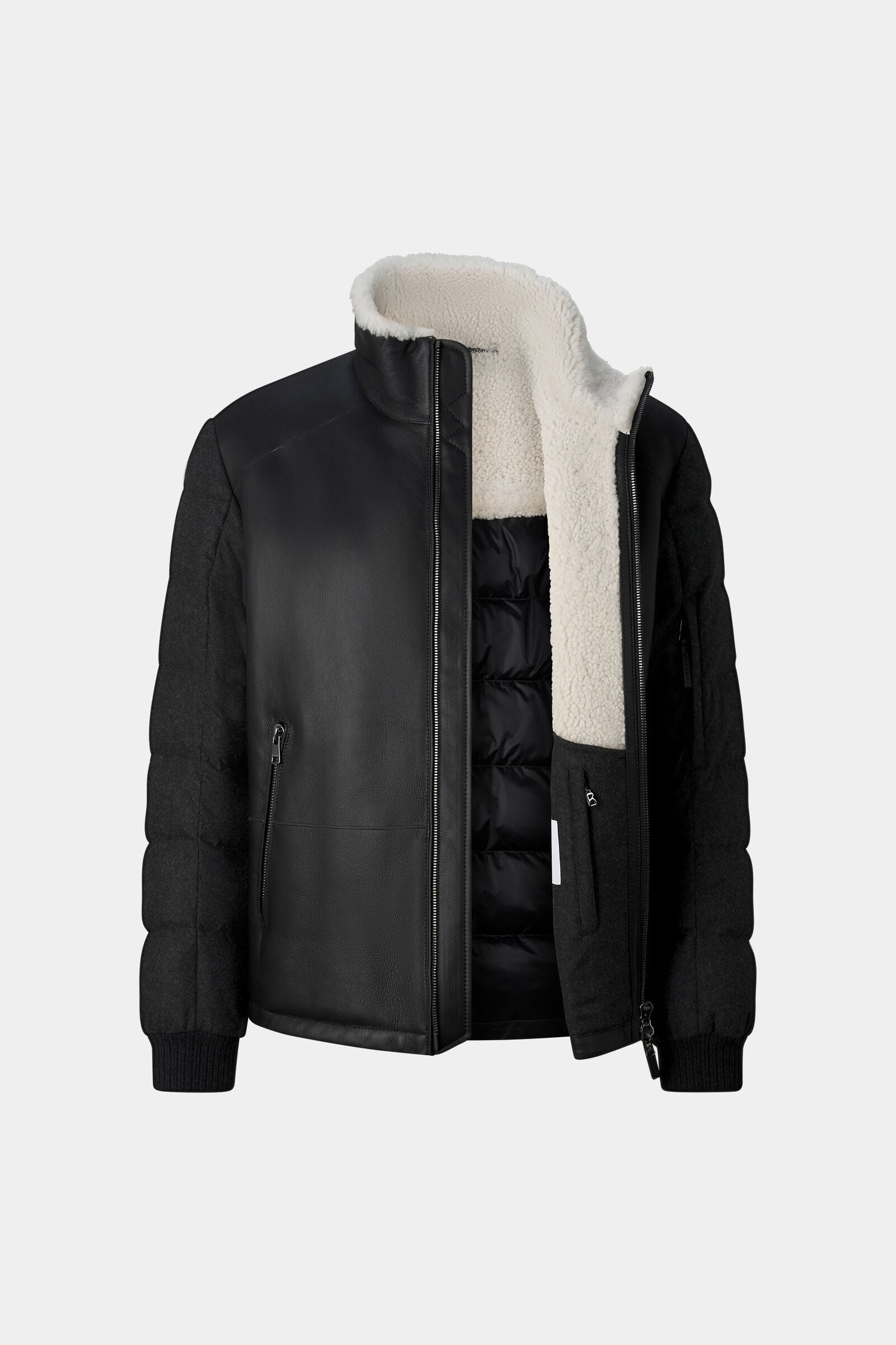 Aleco Quilted Leather Jacket Black