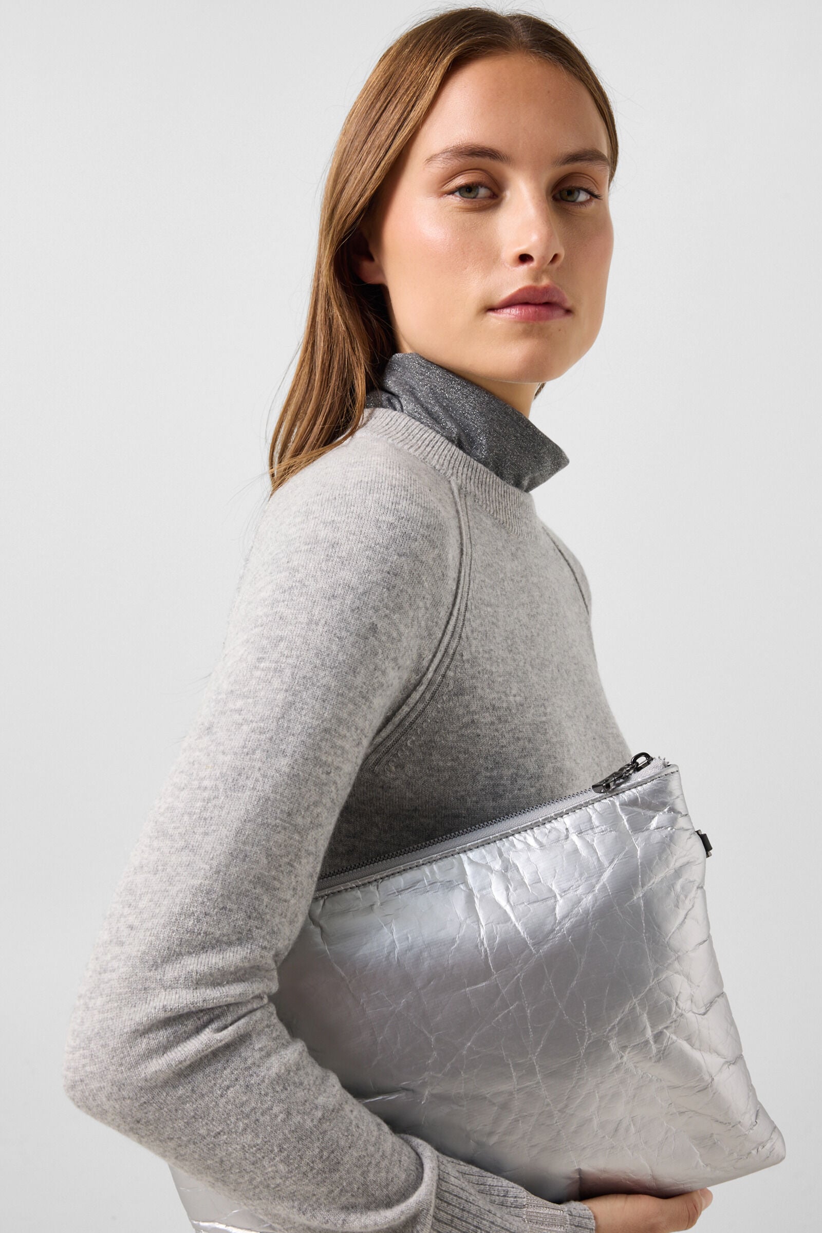 Vanessa pure new wool and cashmere jumper Light grey
