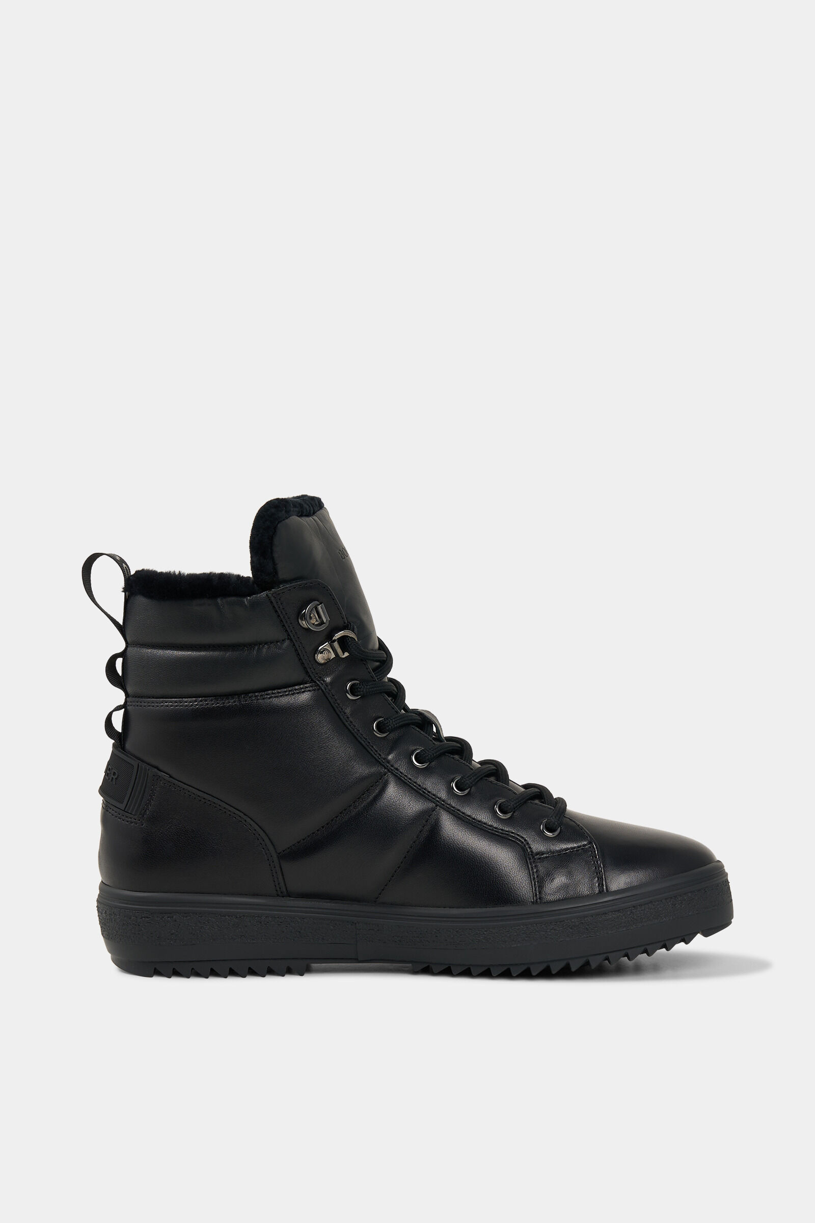 Mid Boots Anchorage with spikes Black