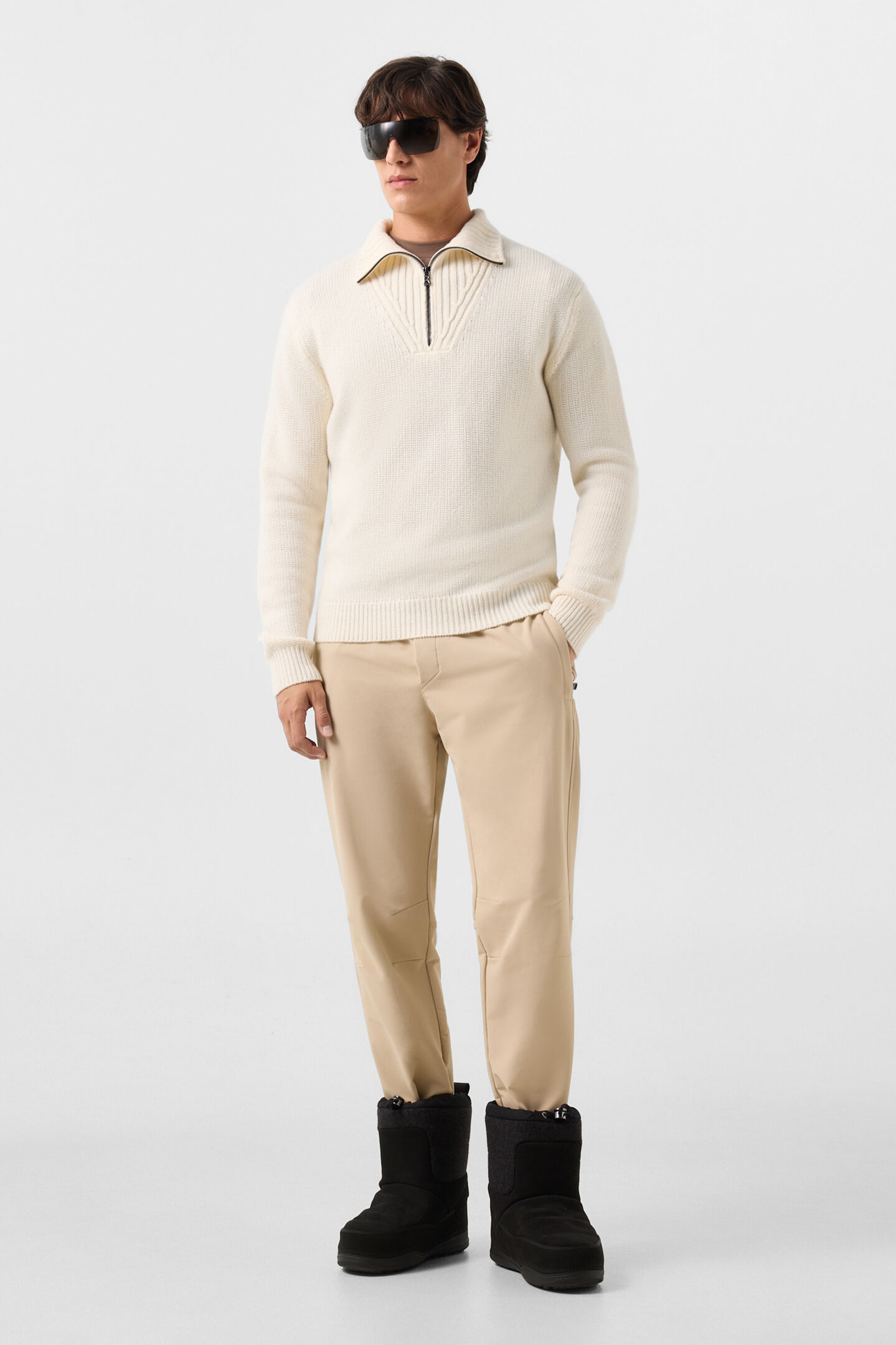 Walter, the Cashmere Troyer Off-White