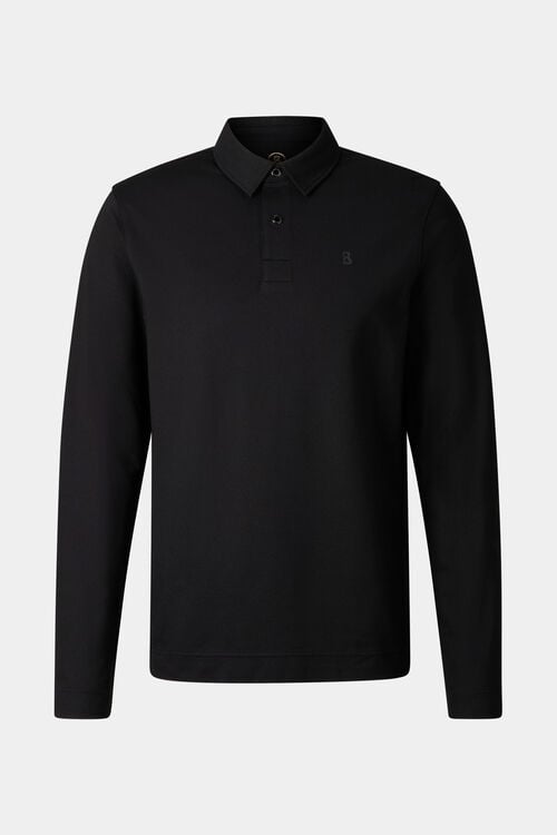 Timon polo long-sleeved top Black