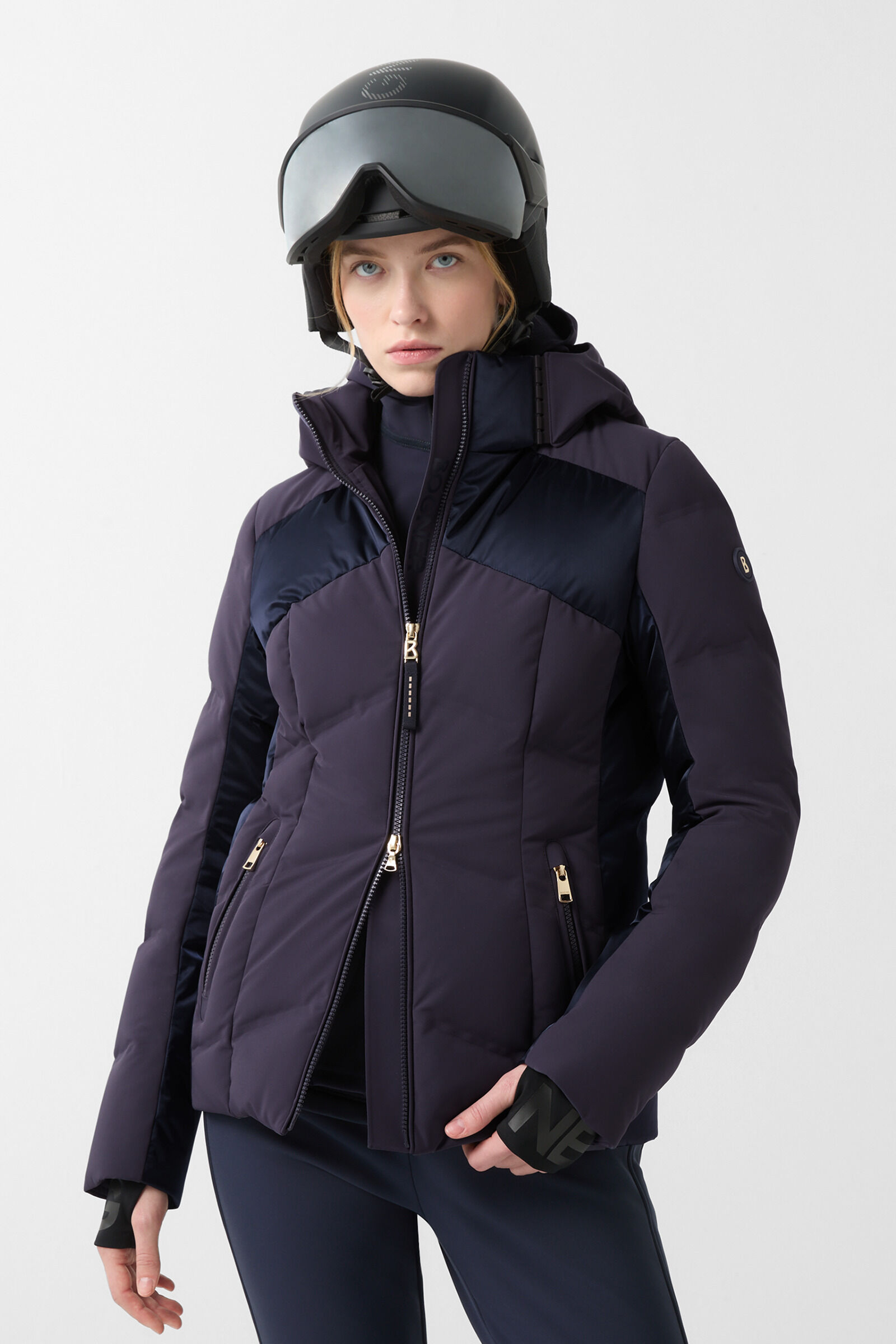 Delin down ski jacket Navy blue
