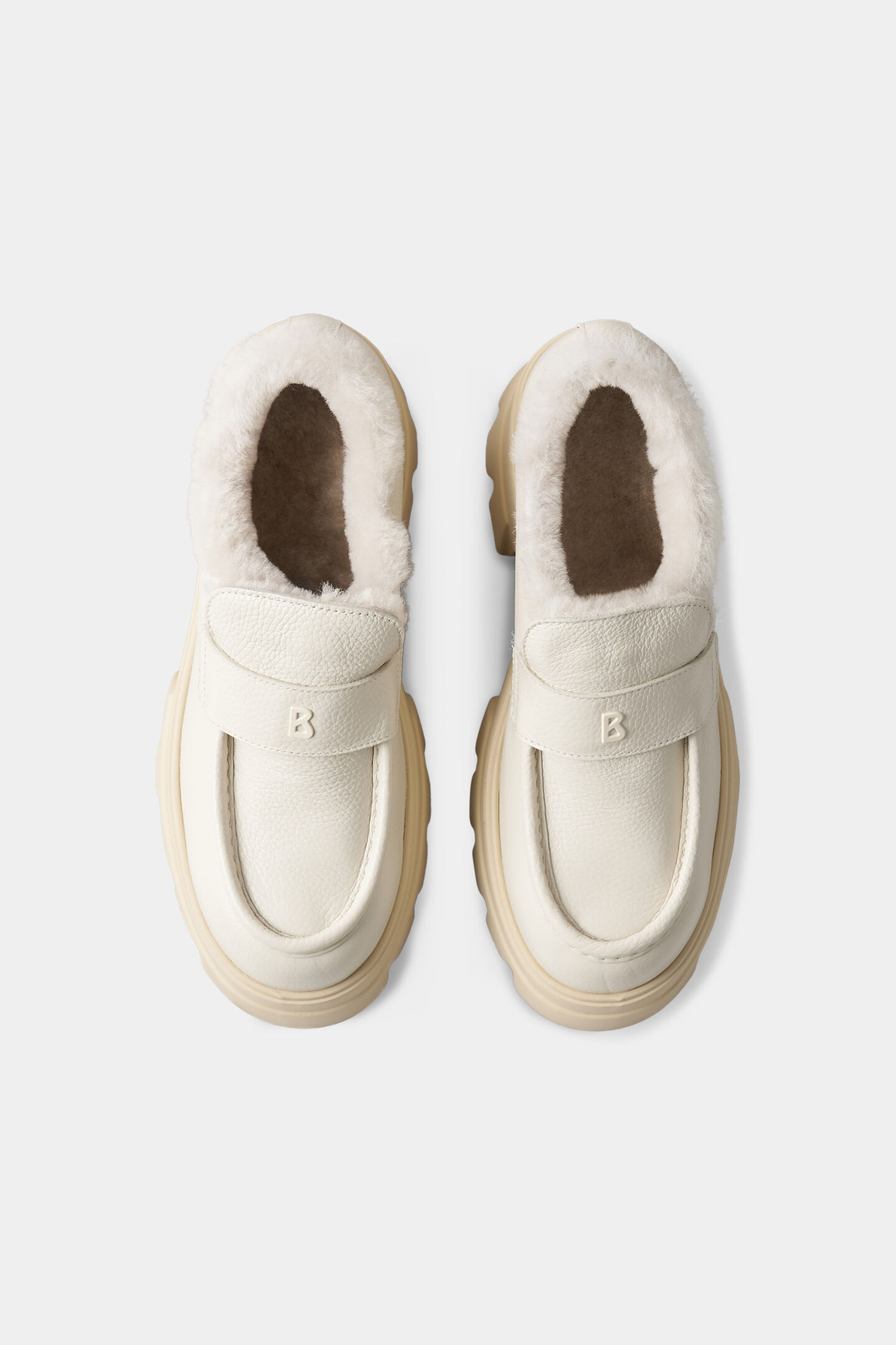 Chaussures à plateforme Sapporo Blanc cassé