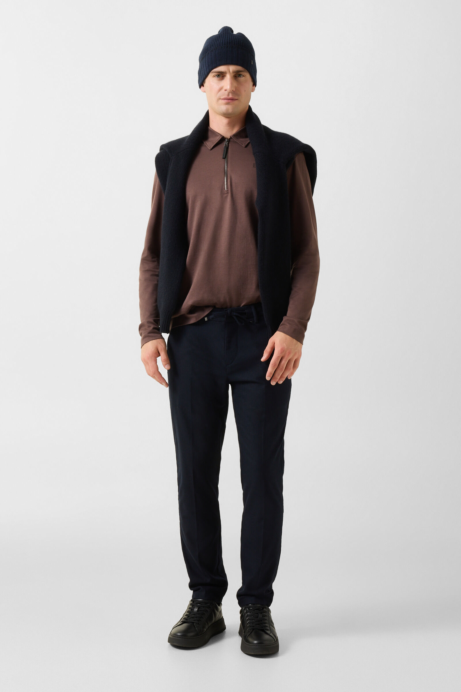 Bailey Polo Long-Sleeved Top Brown