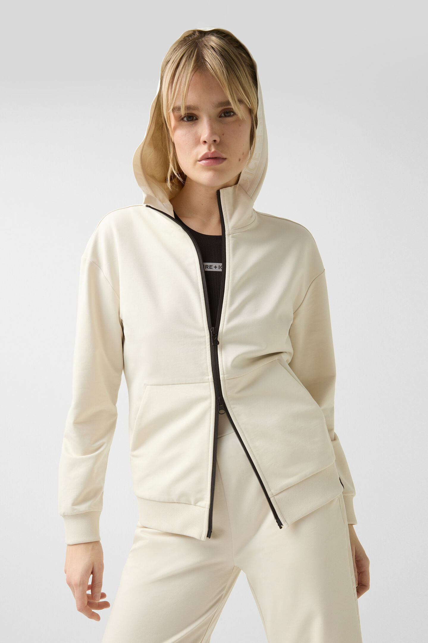 Veste de sweat Enia Sable