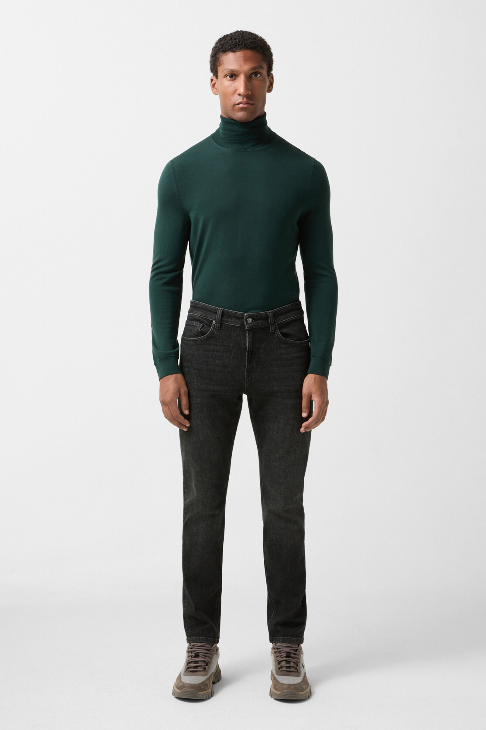 Jeans Prime Fit Rob Gris fonc&eacute; d&eacute;lav&eacute; 