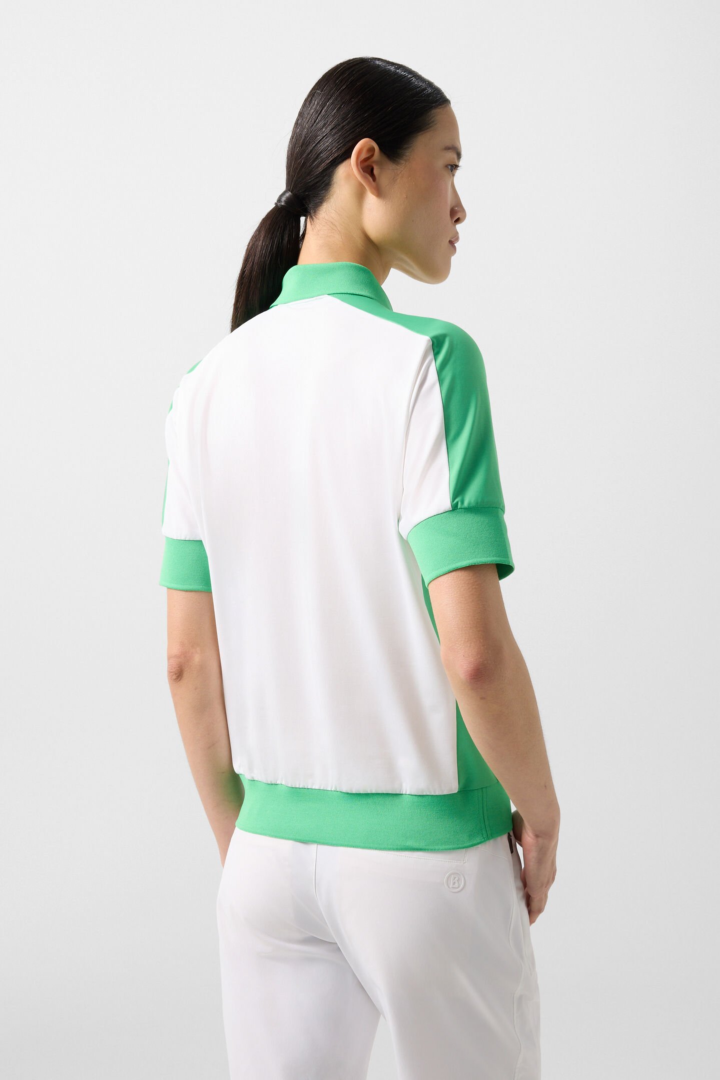 Arabell functional short-sleeved top White/green