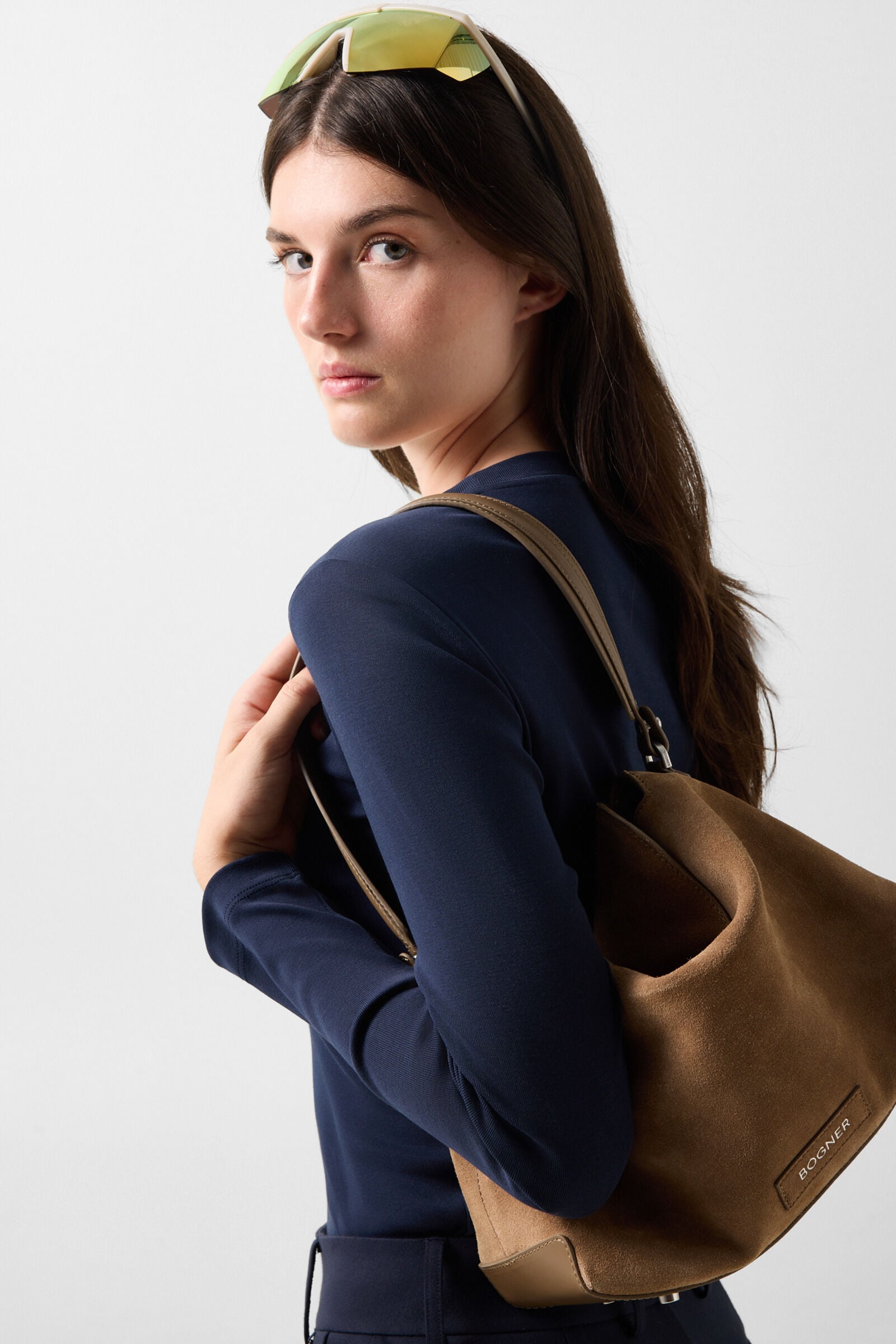 Baumwoll-Longsleeve Nikini Navy