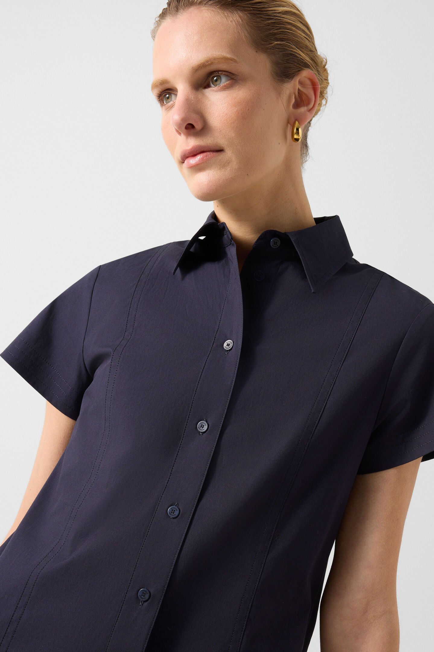 Robe chemisier Alison Bleu marine