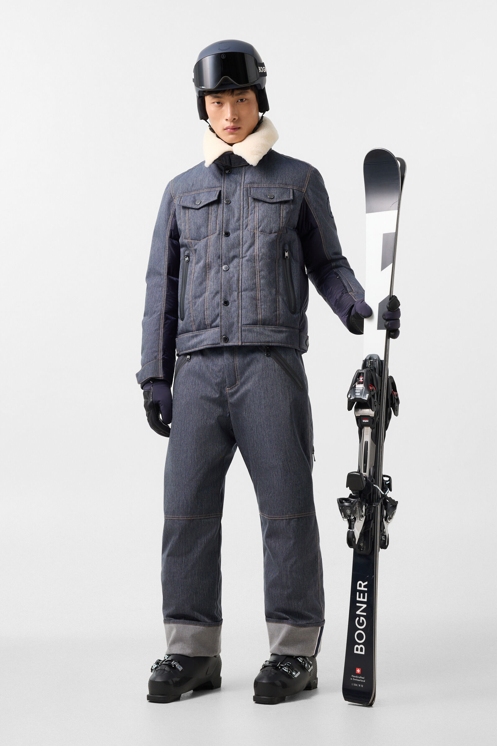 Jeen denim ski jacket Denim Blue