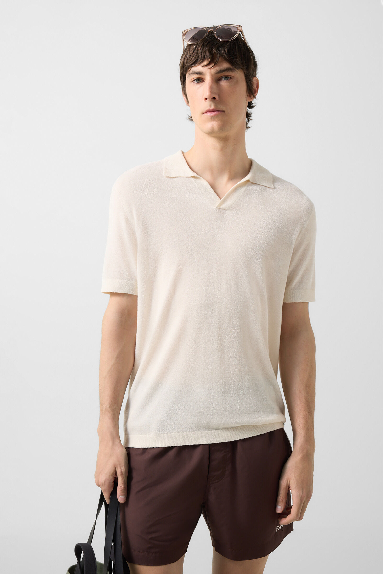 Finn knitted polo shirt Off-White