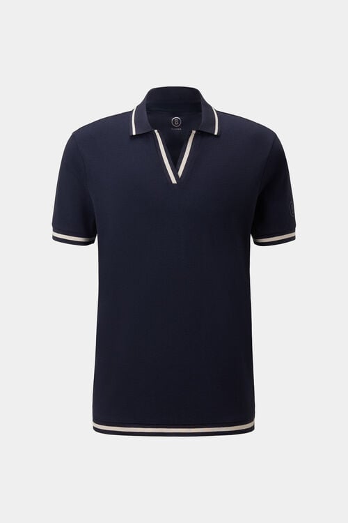 Funktions-Polo-Shirt Branco Navy-Blau