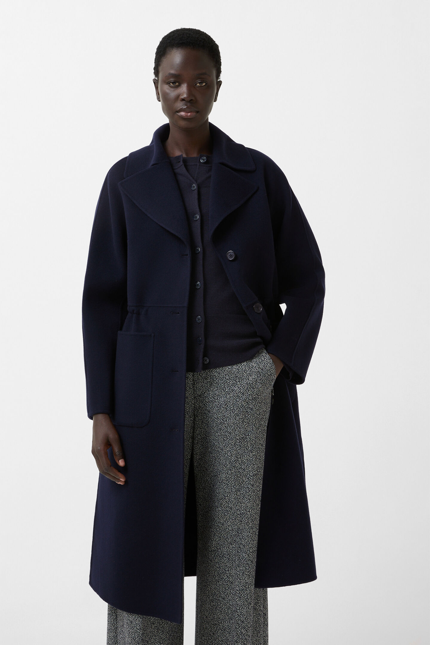 Imani wool coat Navy blue