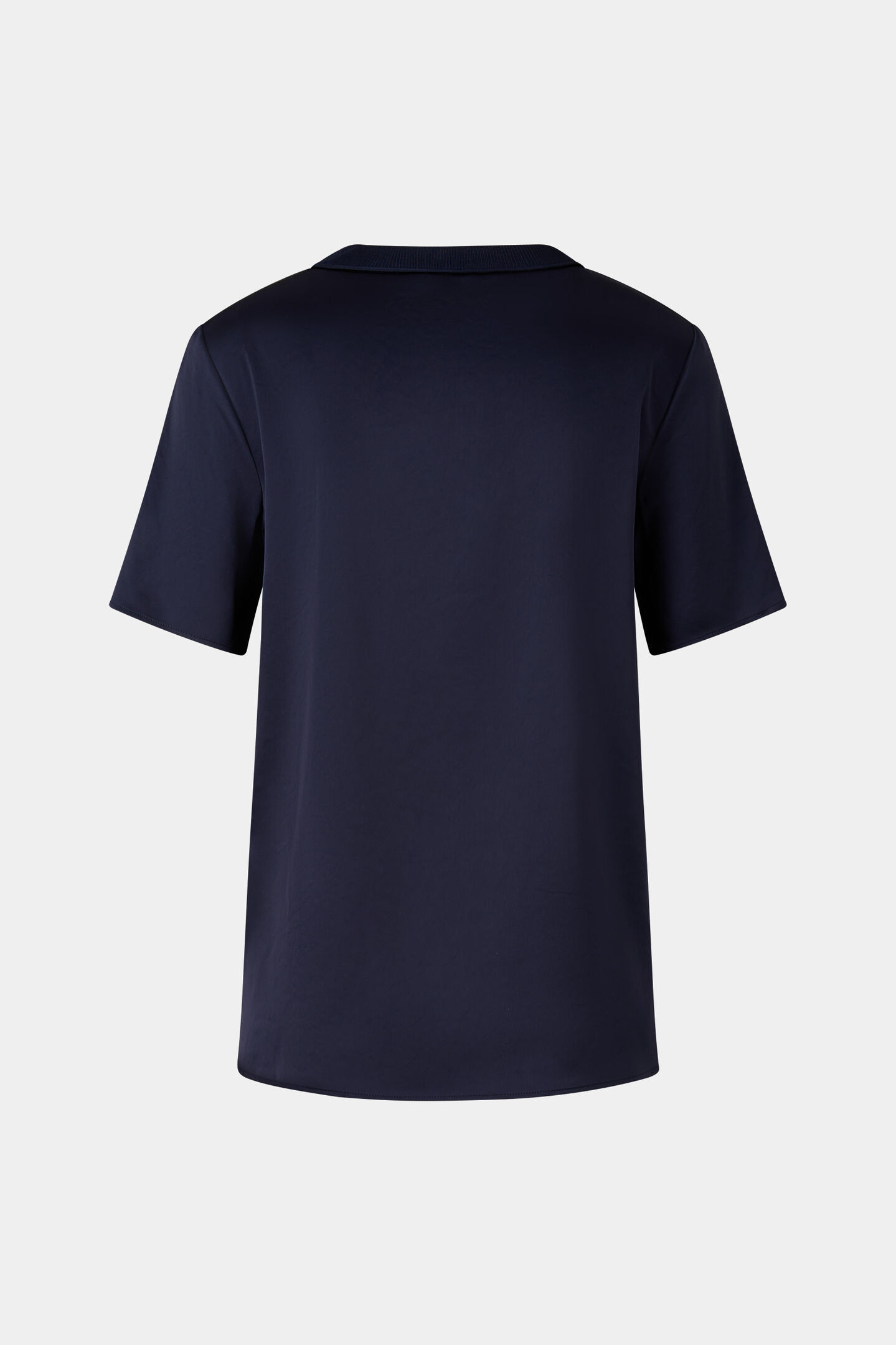 Satin-Shirt Dylan Navy-Blau