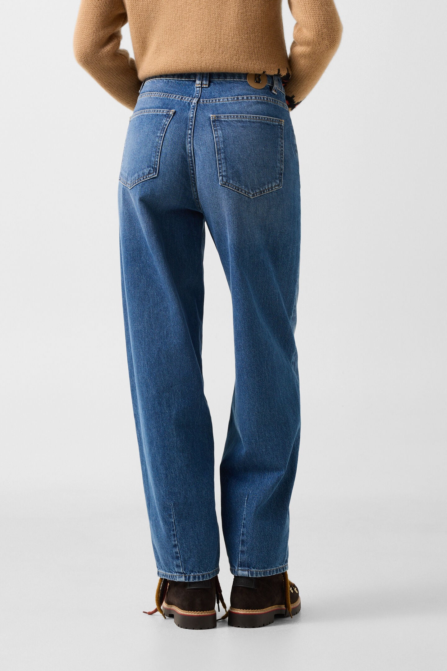 Bina Barrel Fit Jeans Denim Blue