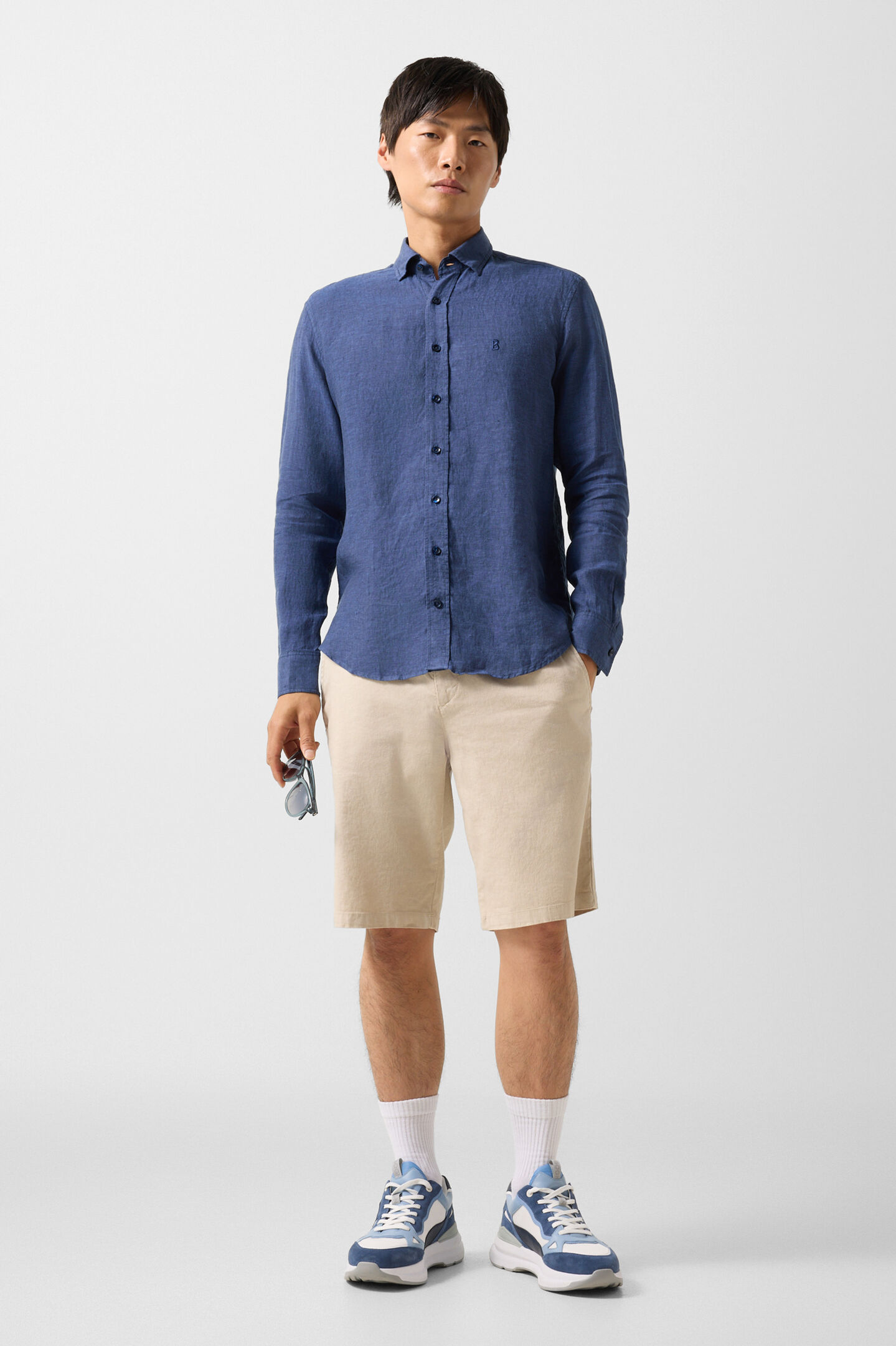 Timi linen shirt Navy blue