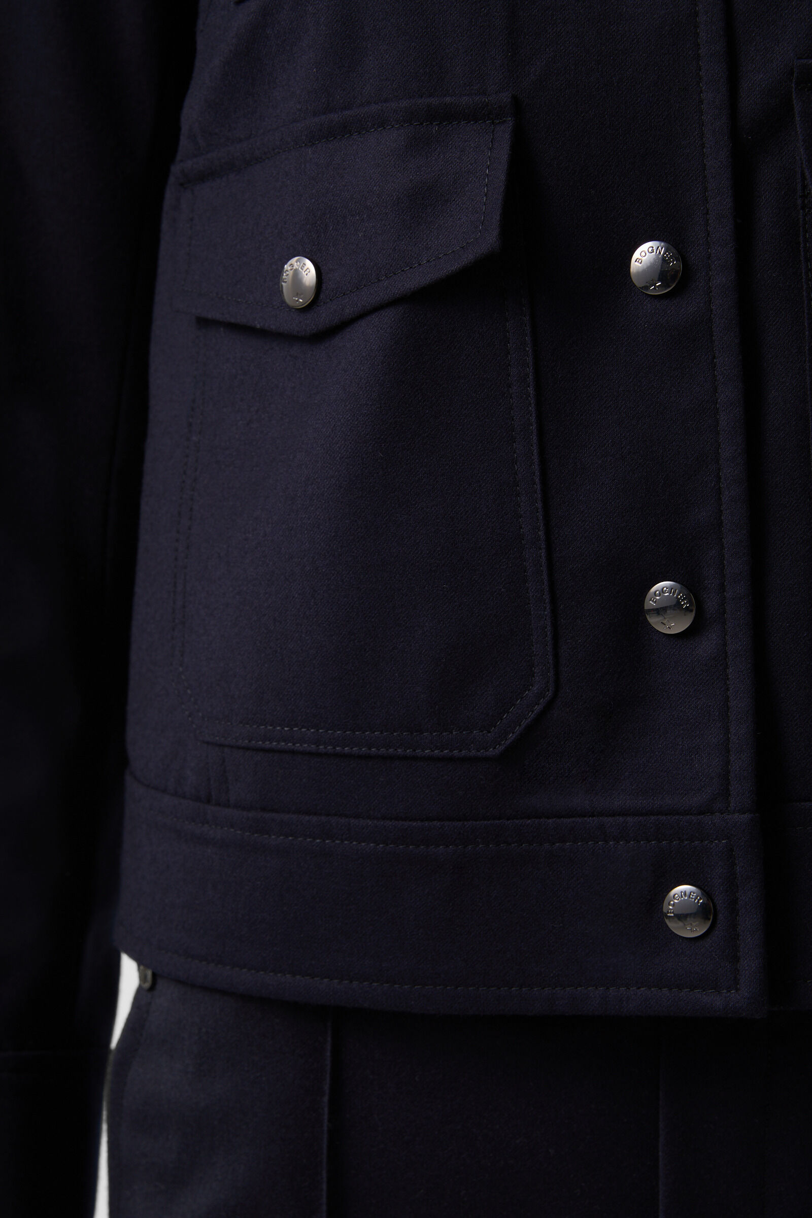 Emily flannel jacket Navy blue