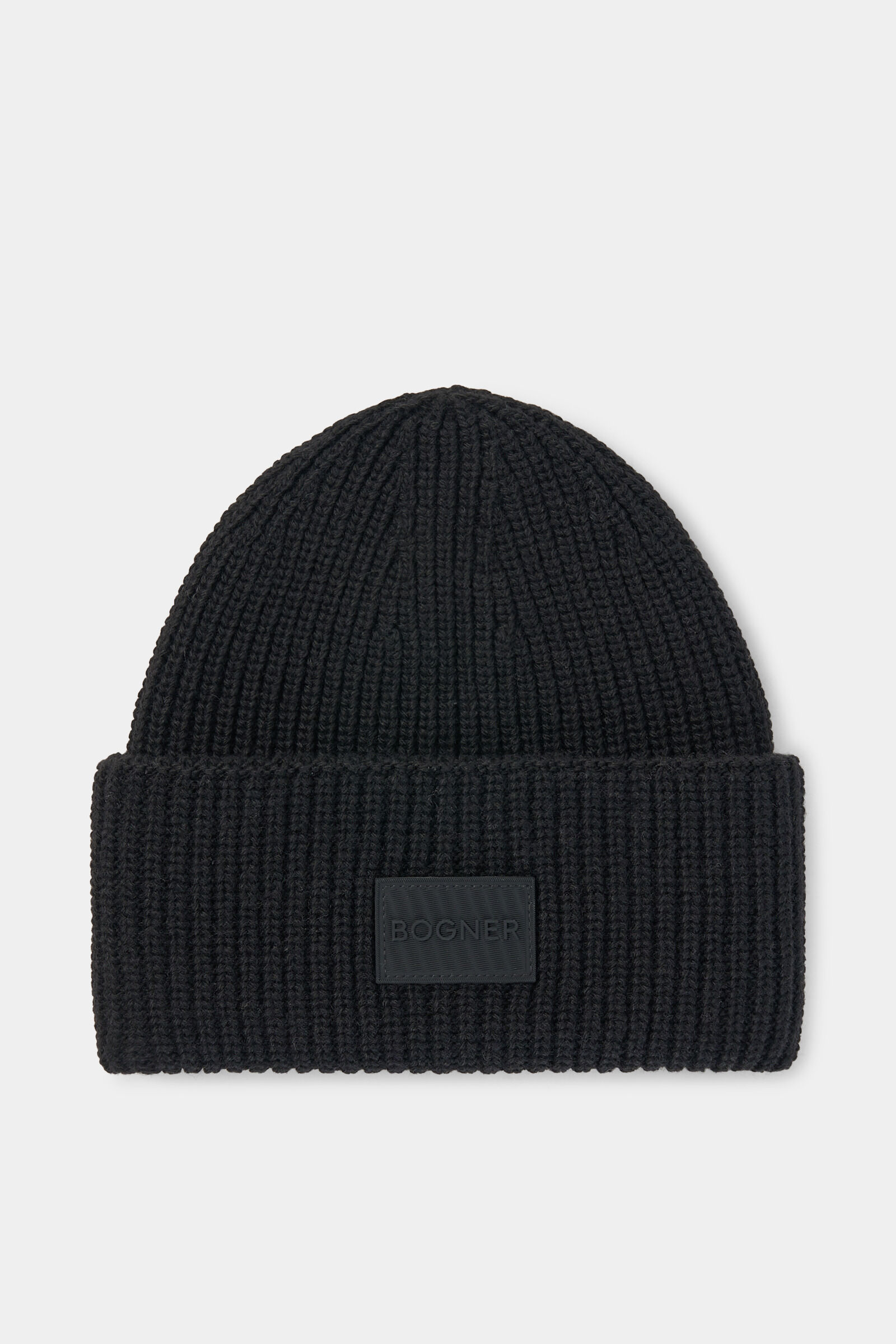 Larahk virgin wool and knitted cashmere hat Black