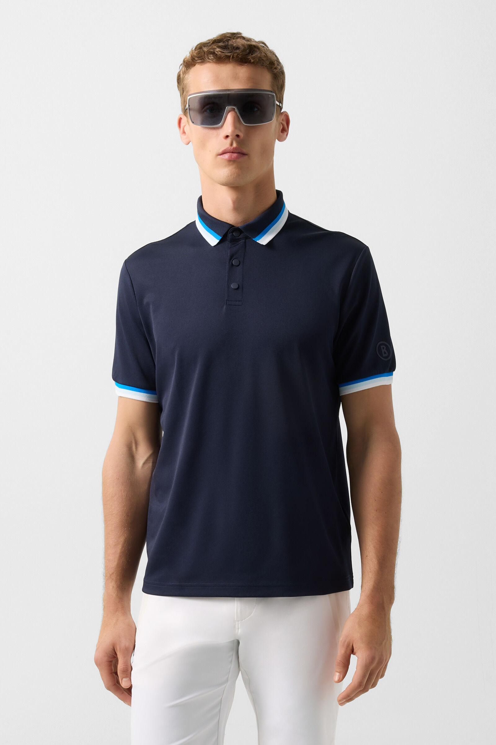 Arik functional short-sleeved top Navy blue