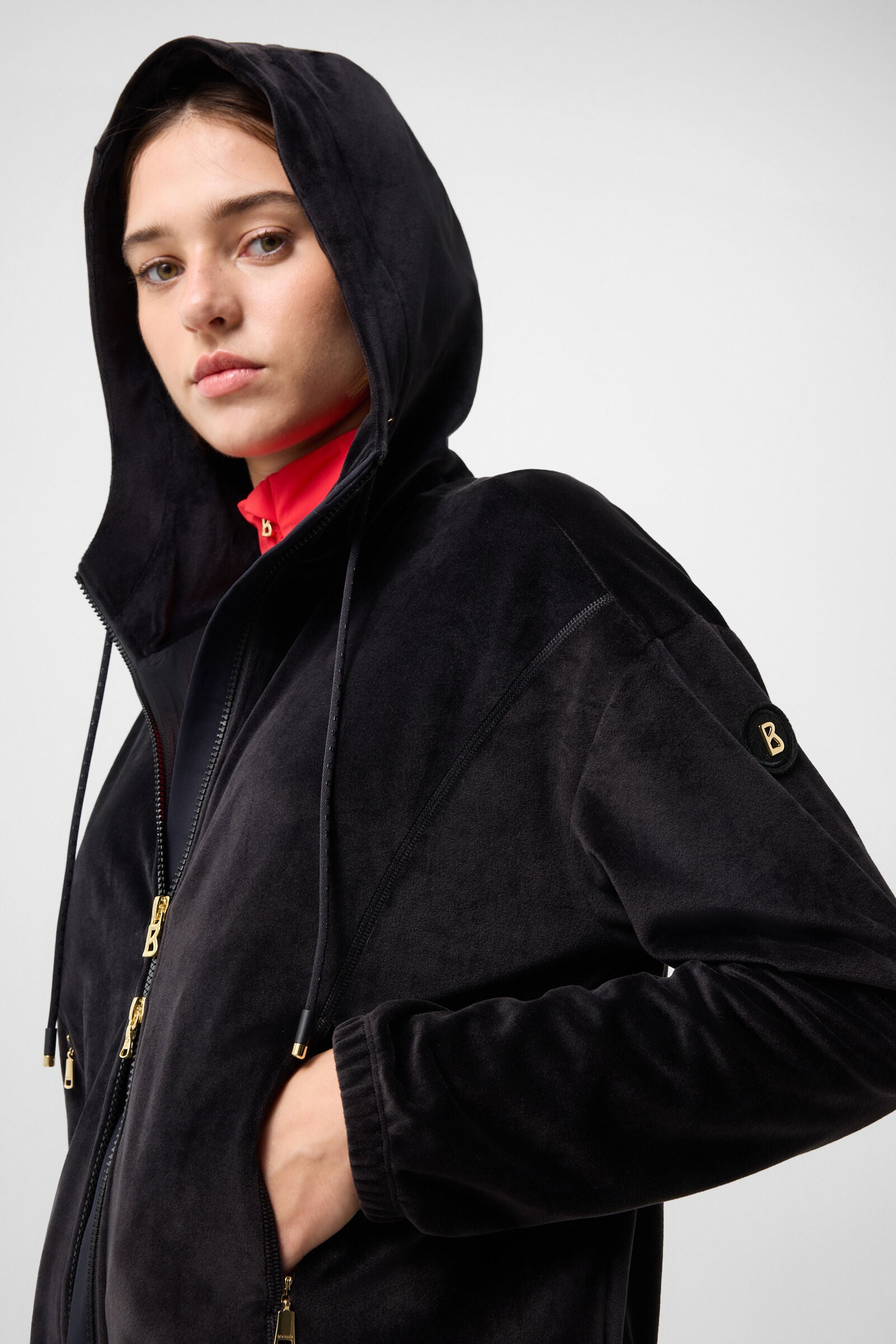 Samtjacke Francine Schwarz
