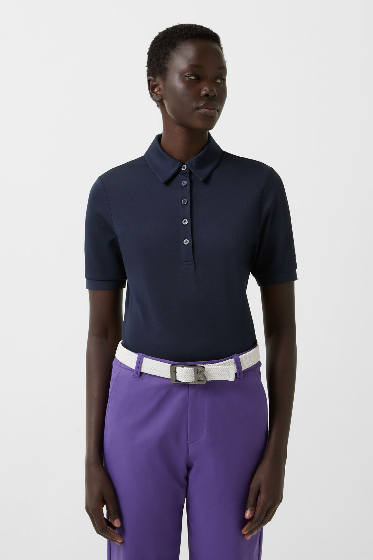 Danielle functional short-sleeved top Navy blue