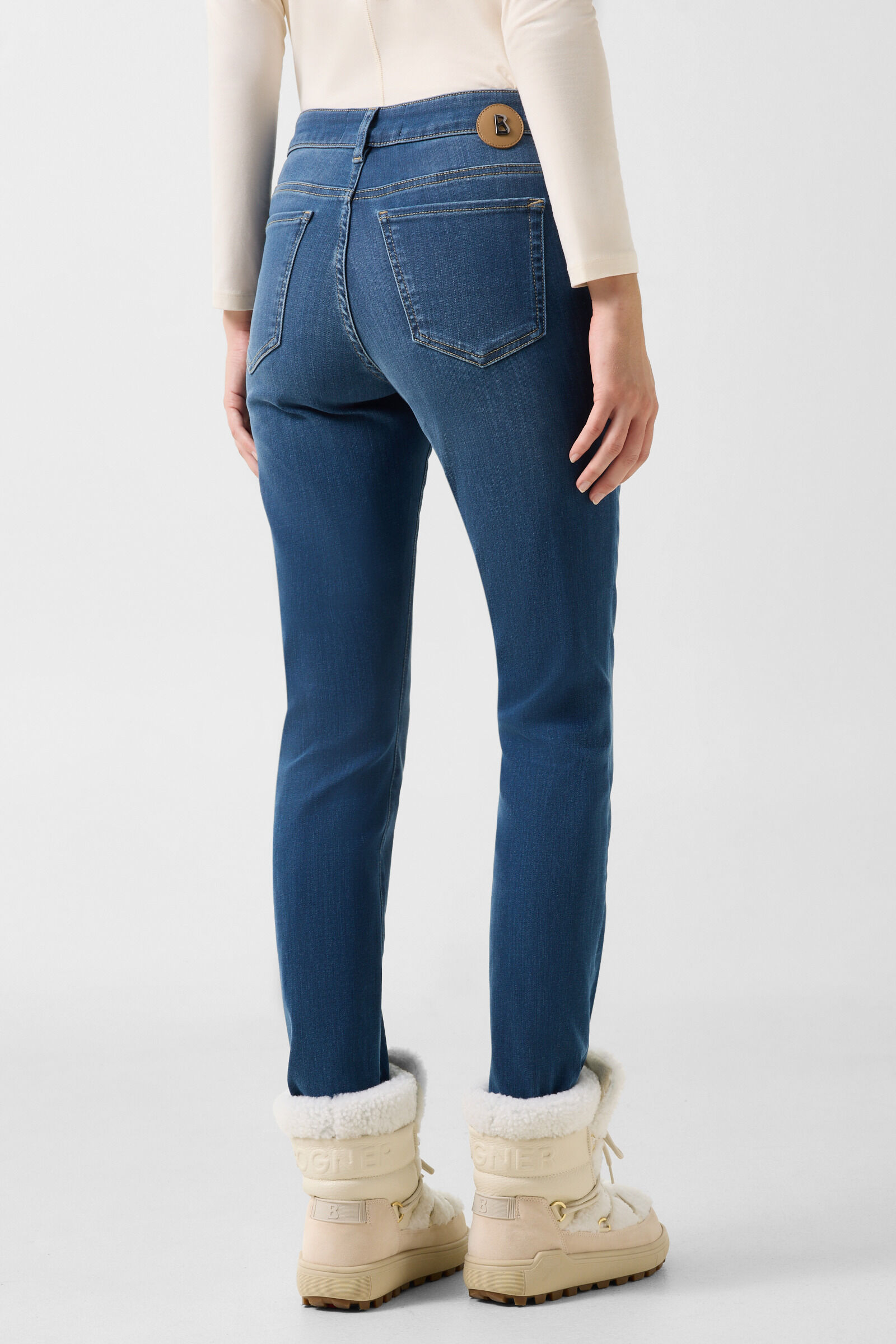 Julie Slim-Fit Jeans Dark Denim Blue