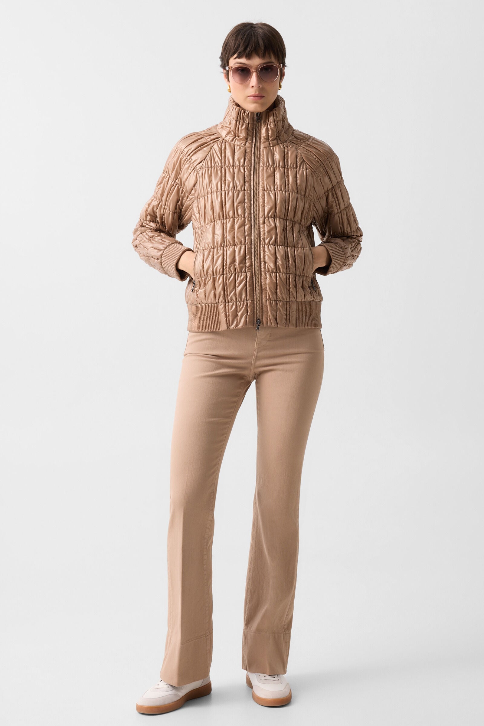 Flared fit jeans Devin Camel
