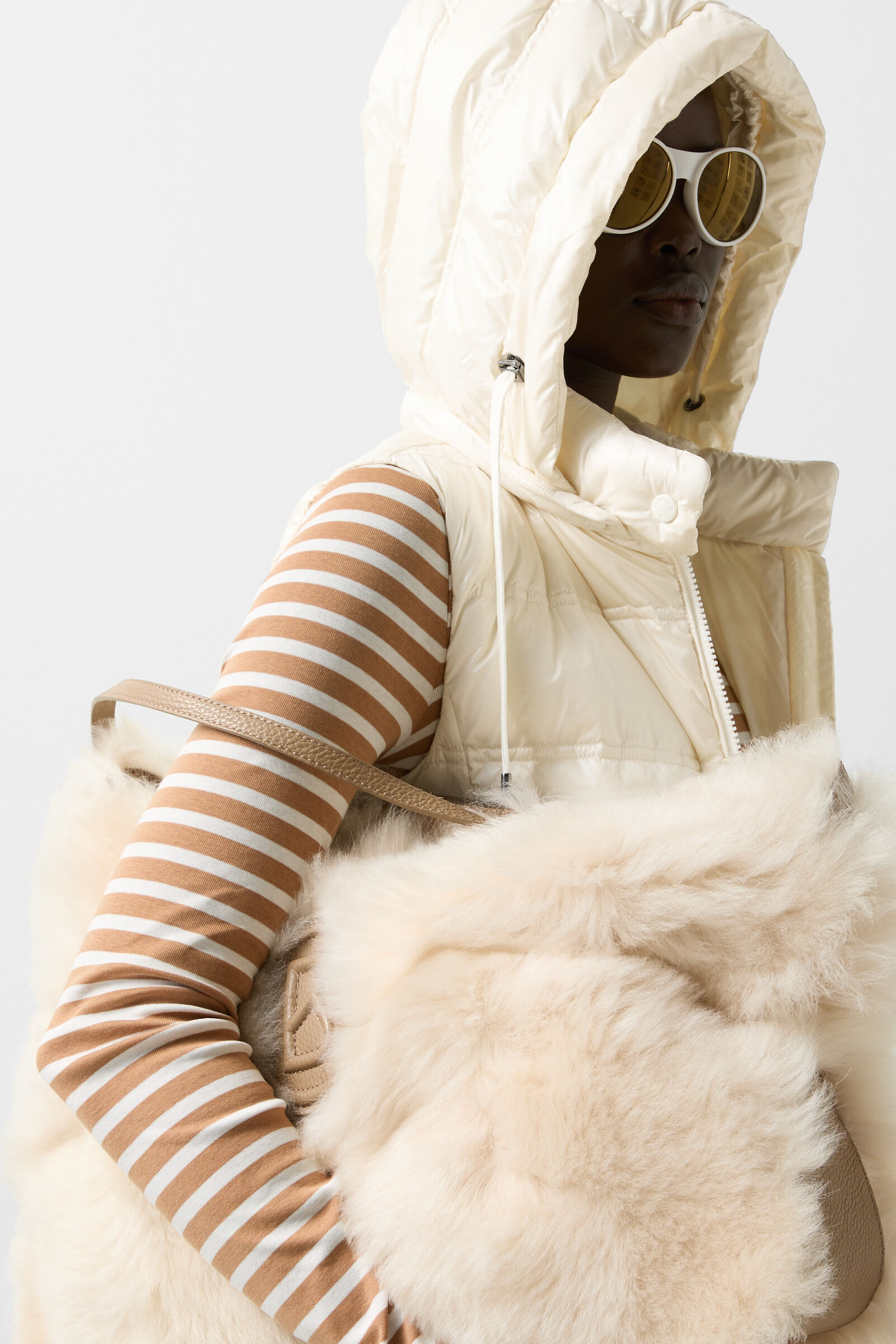 Gilet en duvet Liddy Cr&egrave;me