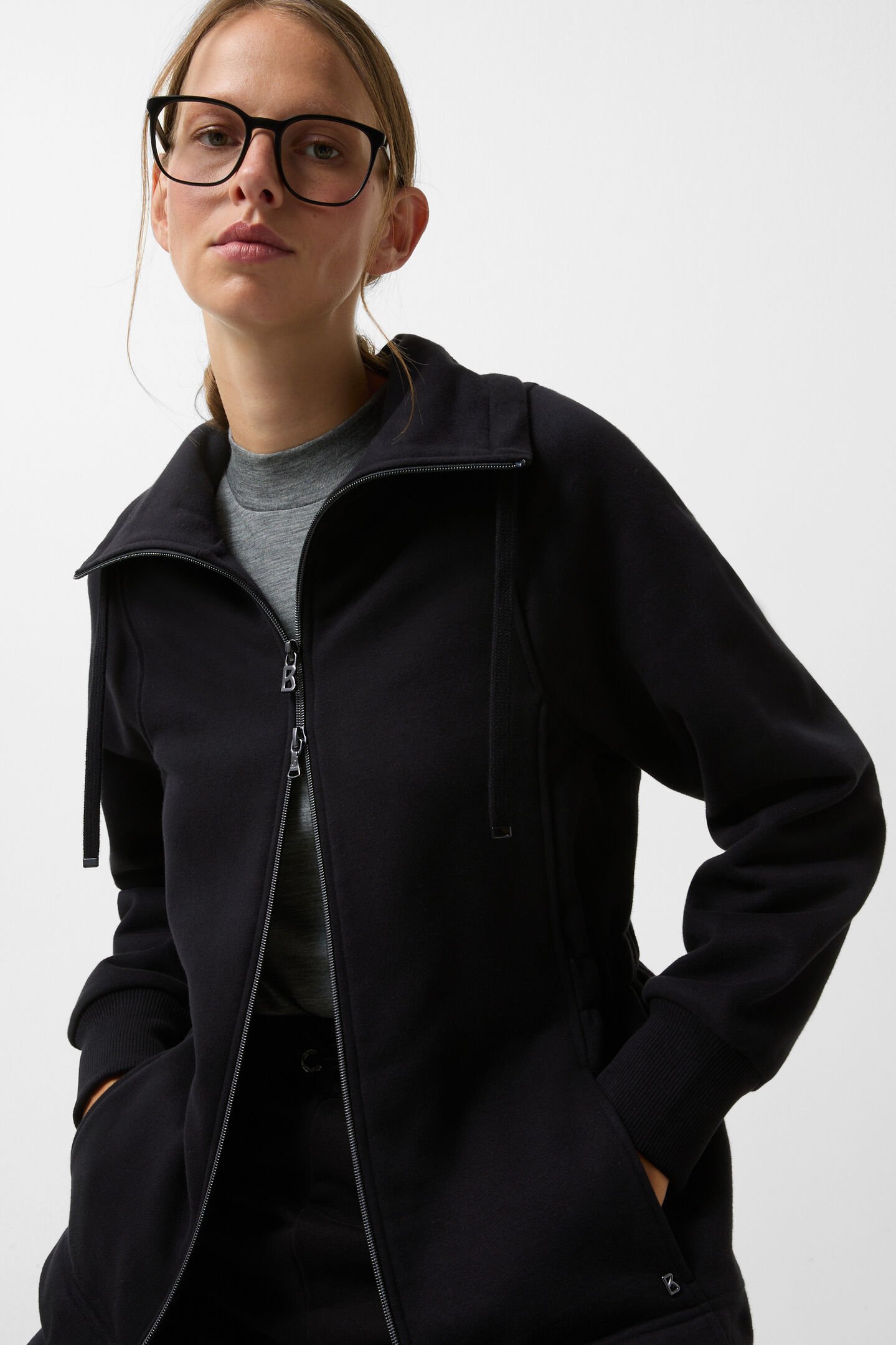 Carlita jersey jacket Black