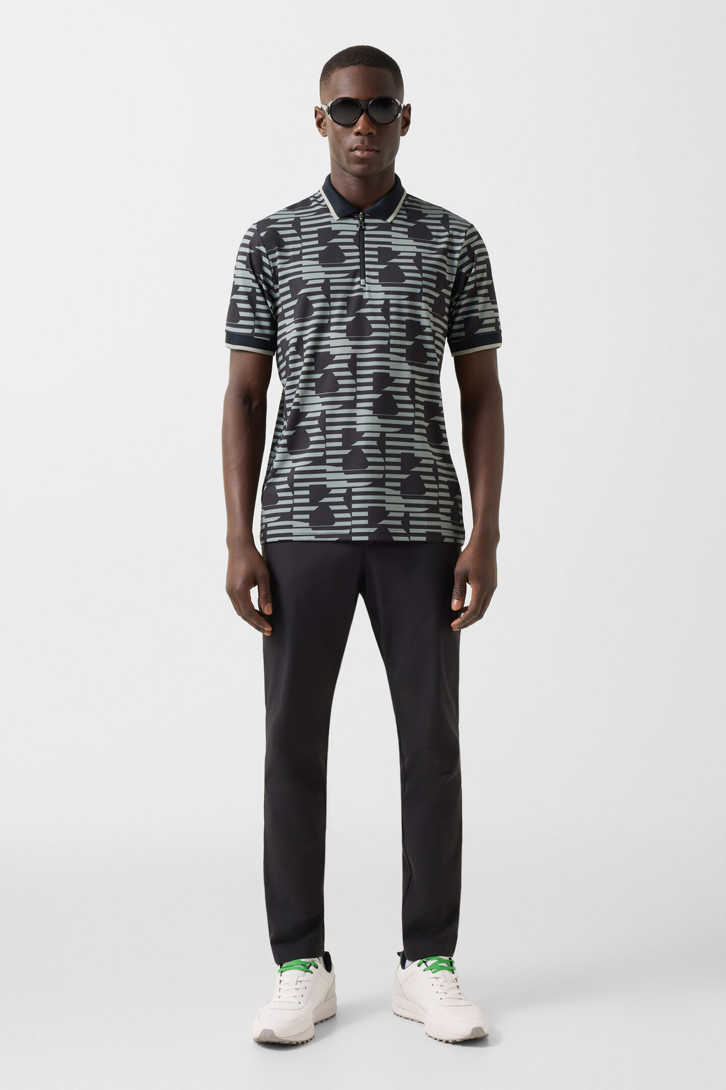 Valentin functional short-sleeved top Black/eucalyptus