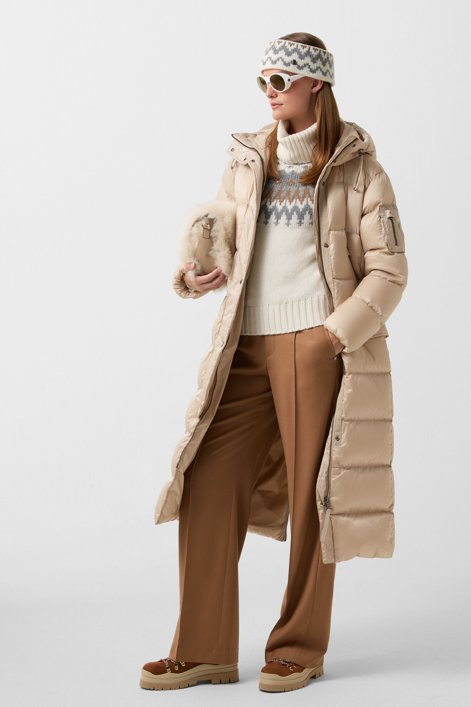 Jonna down coat Beige