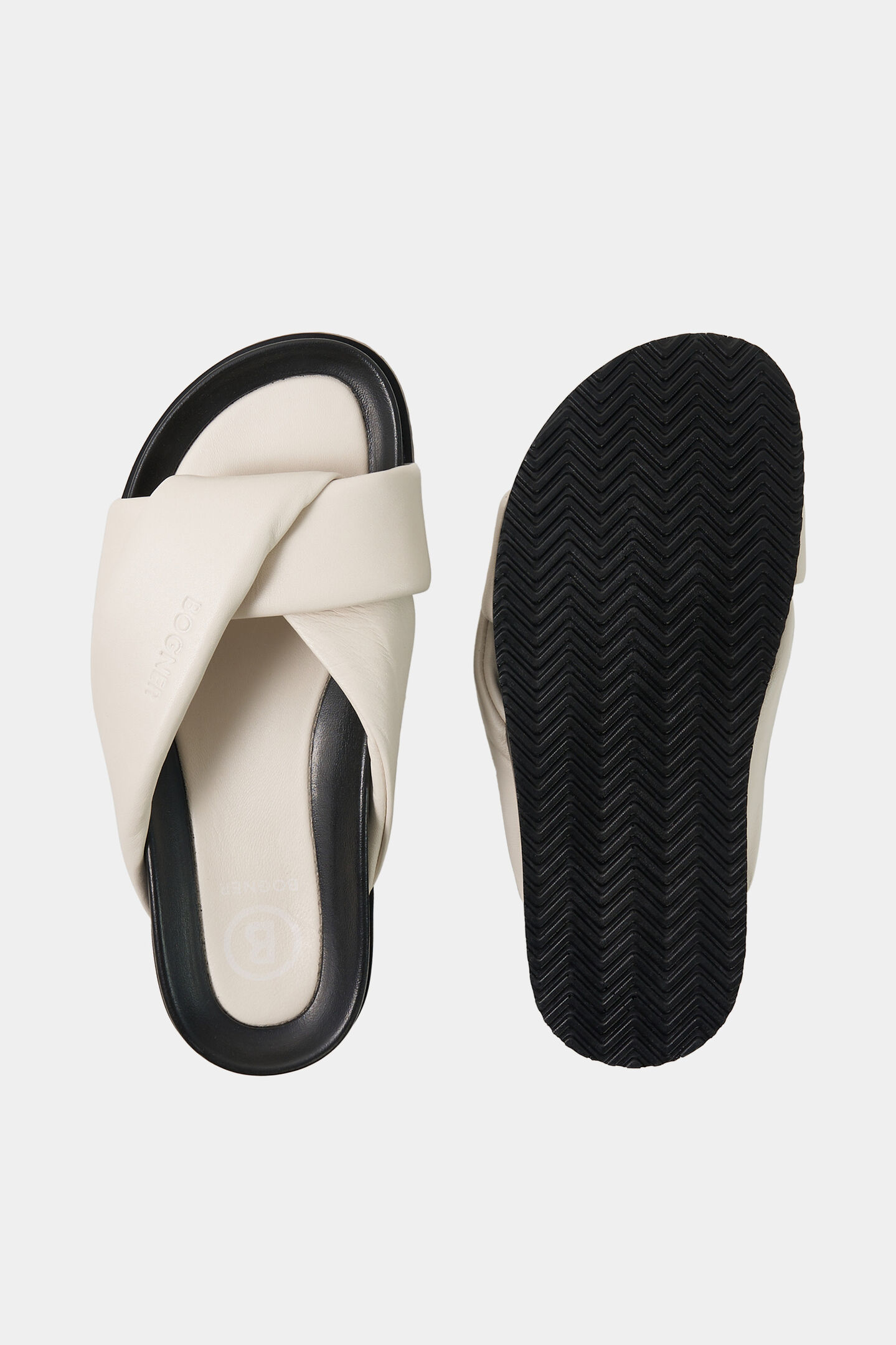 Sandalen Sirolo Creme/Schwarz