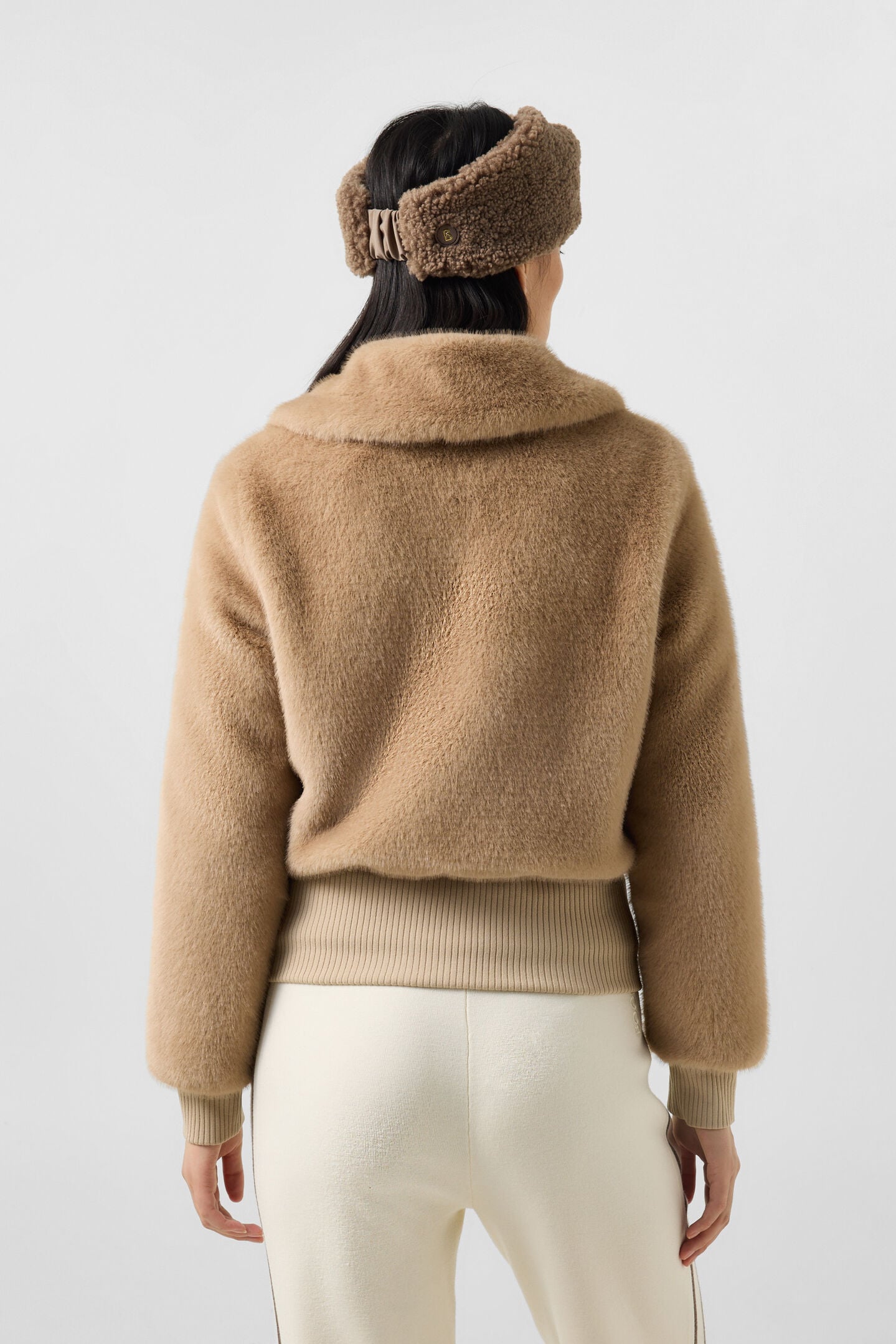 Faux-Fur-Jacke Jolyna Camel