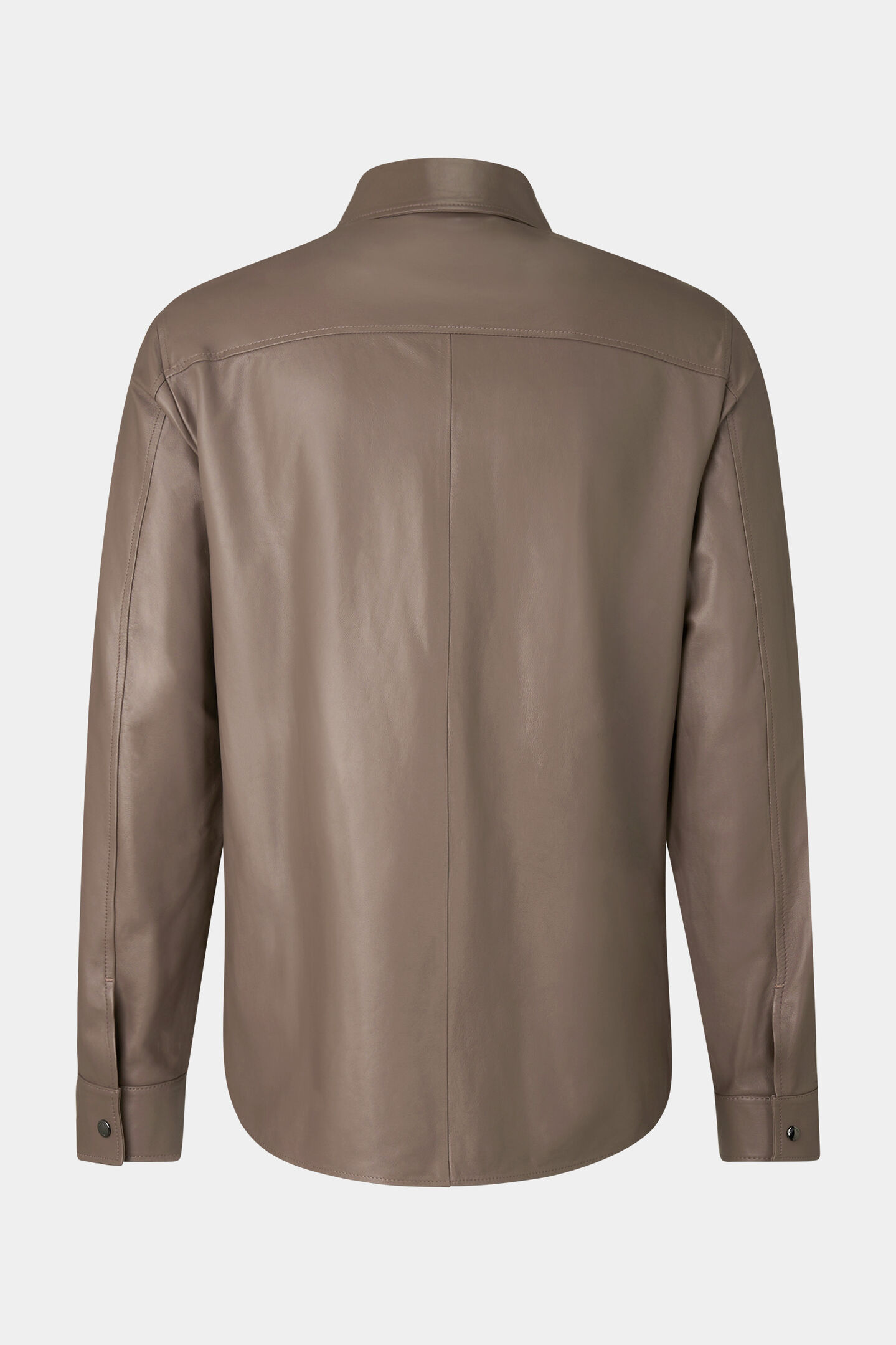 Leder-Overshirt Olli Mud