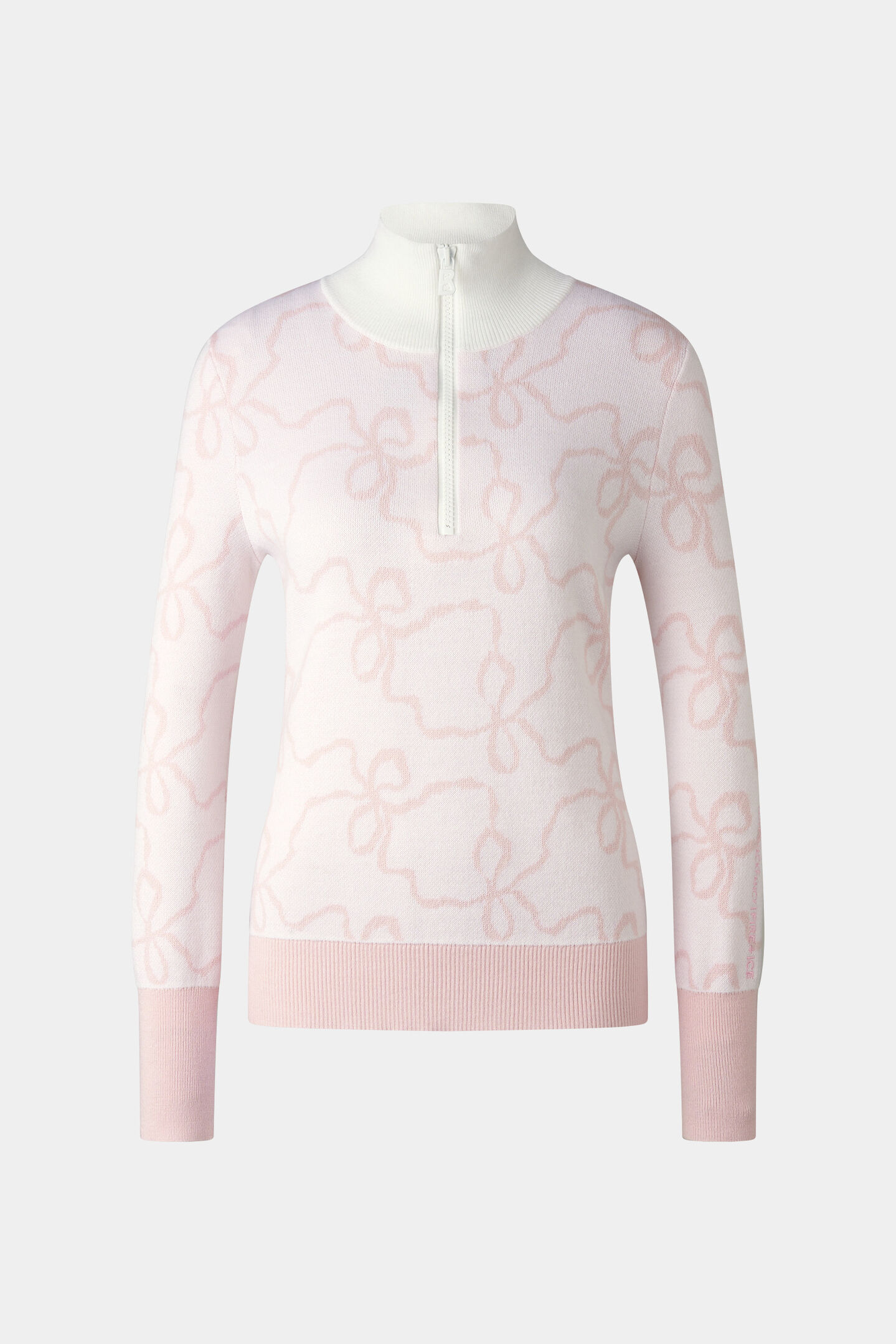 Knitted troyer Azra Pink/Off-White