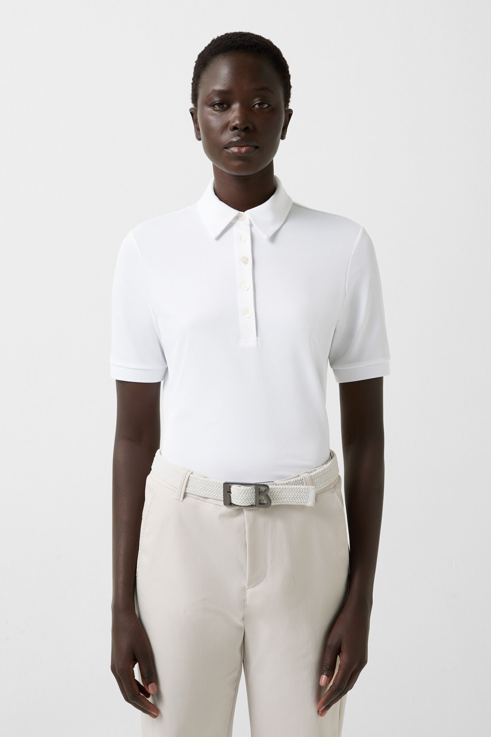 Danielle functional short-sleeved top Off-White